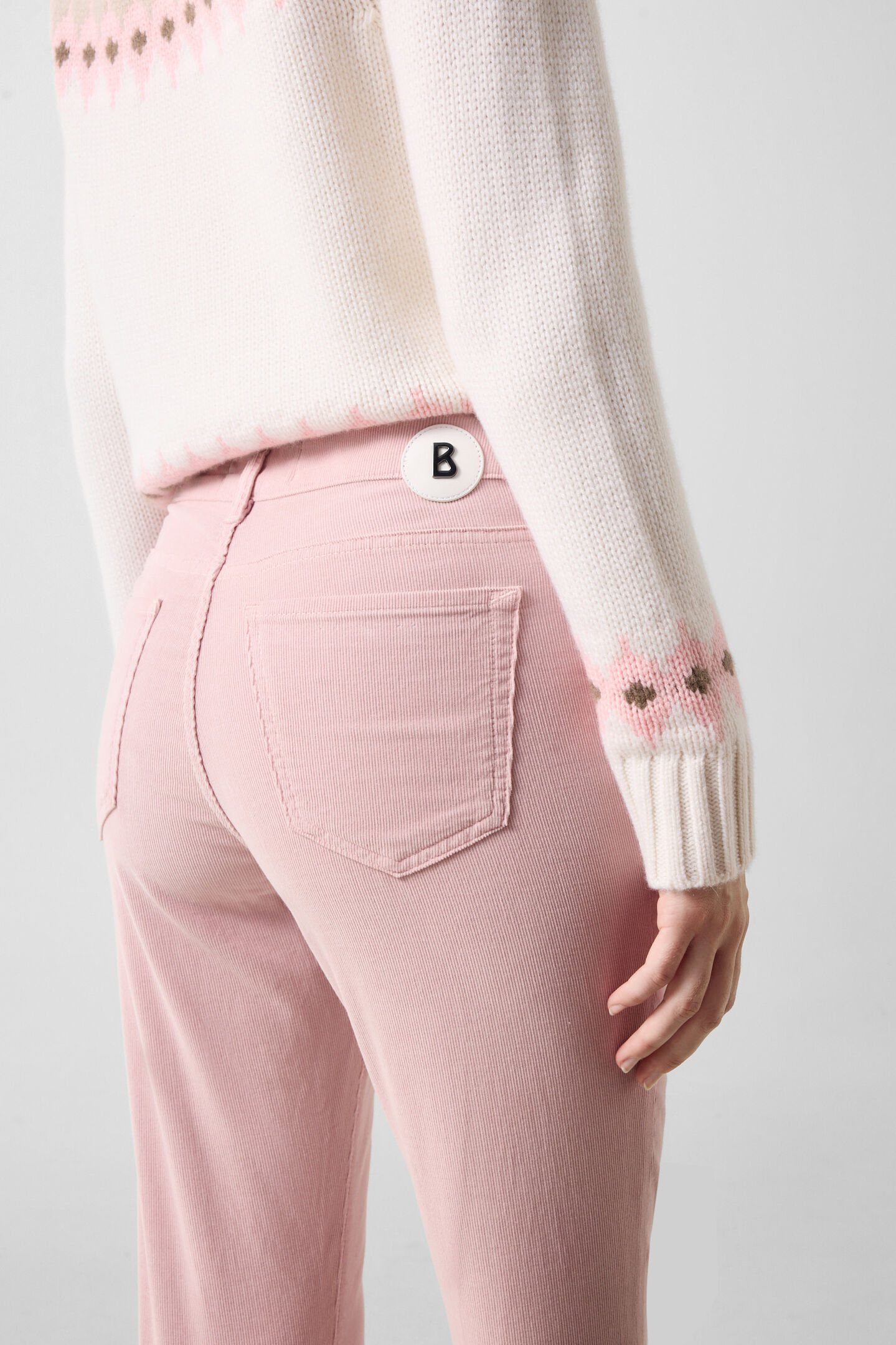 Julie corduroy trousers Ros&eacute;