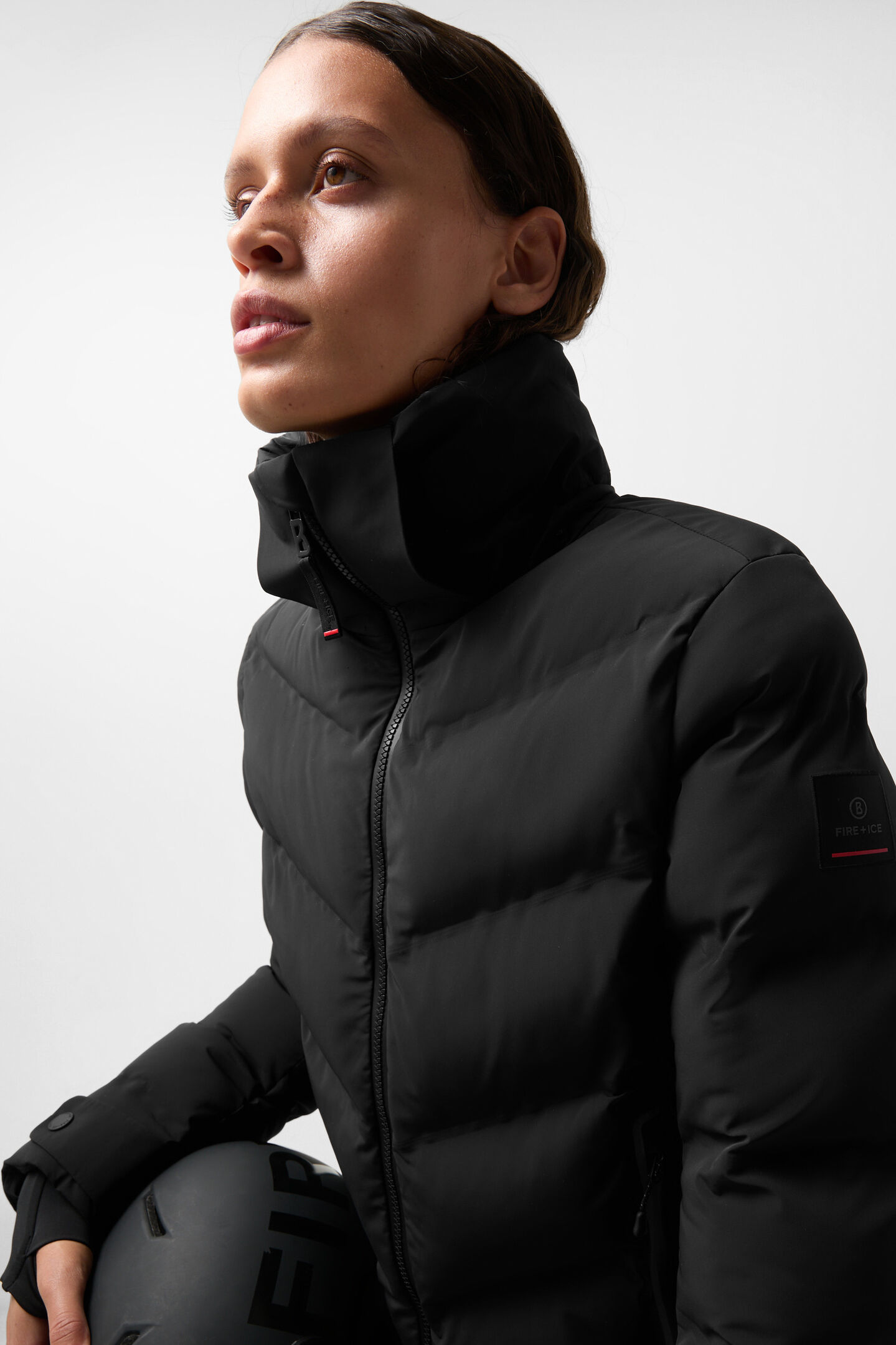 Tech-Sael quilted jacket Black