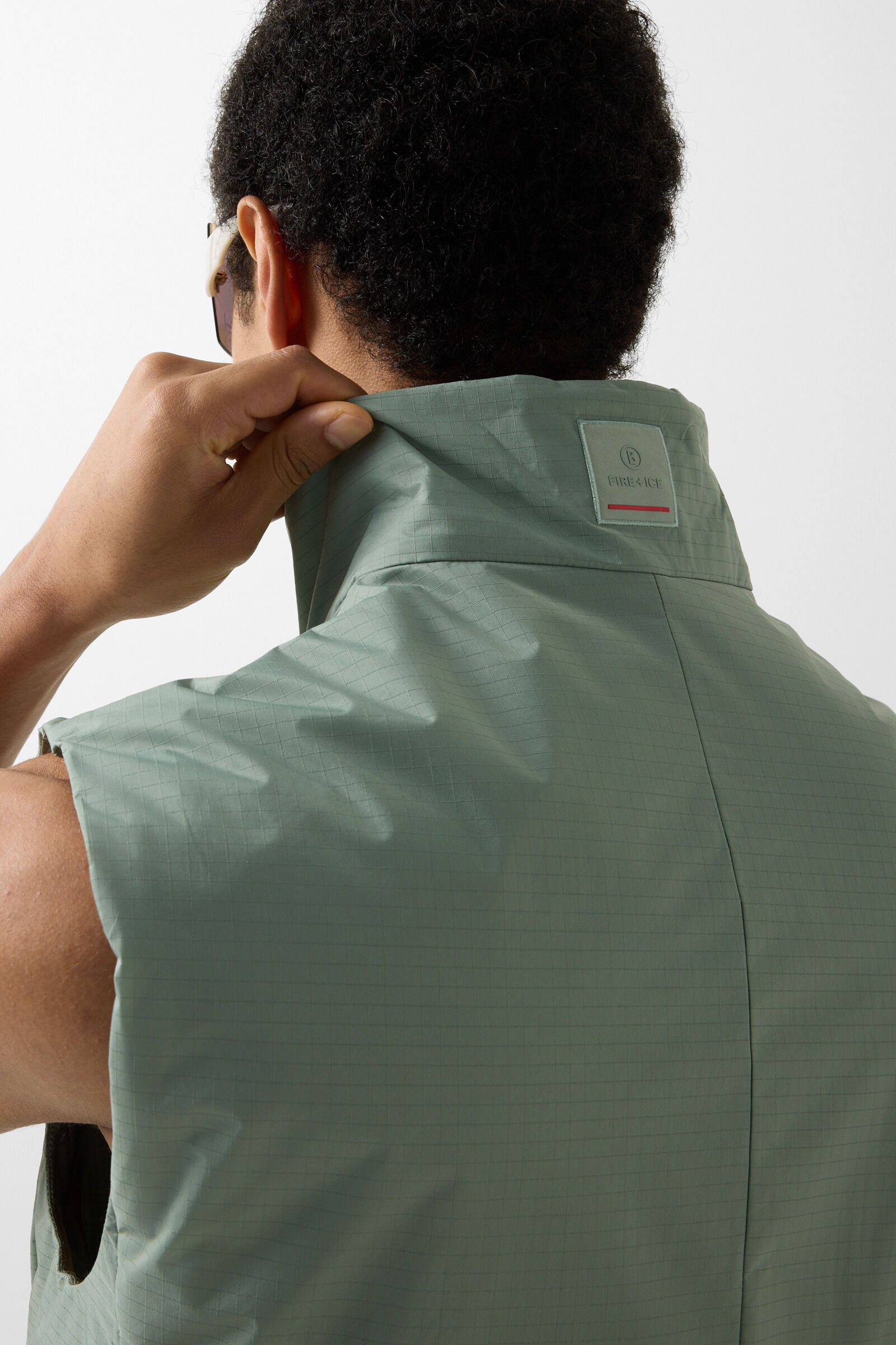 Jared lightweight waistcoat Eucalyptus