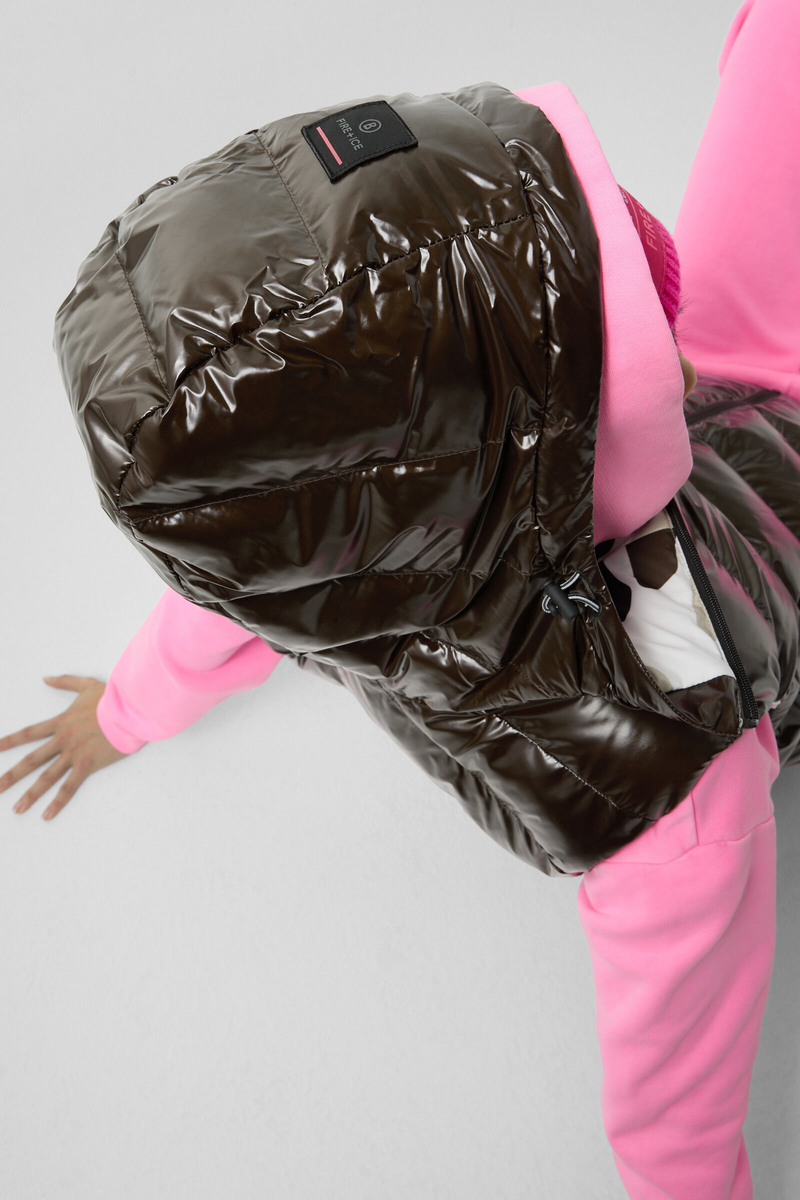 Reversible quilted waistcoat Namilia Chocolate