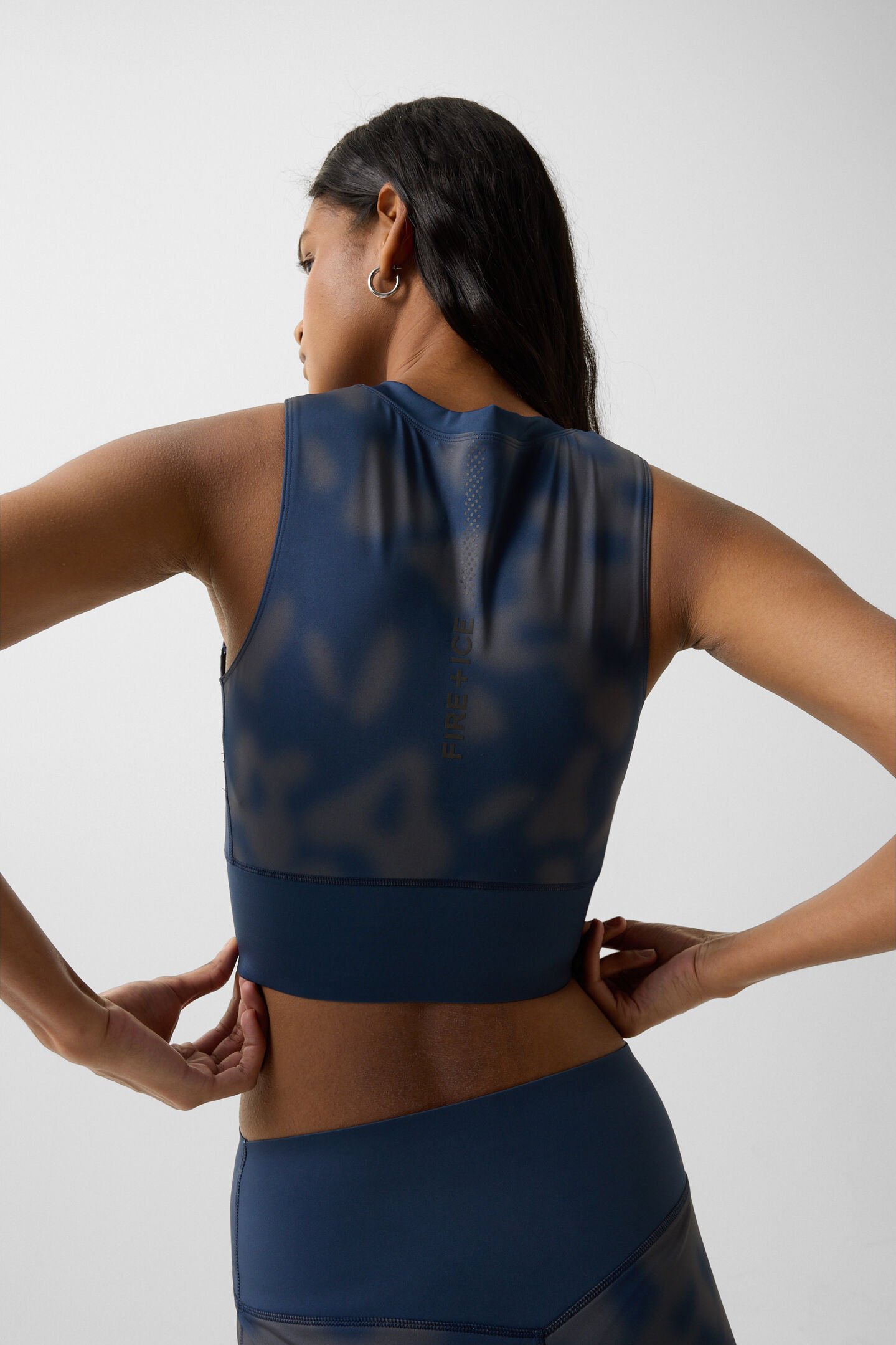 Celeste functional top Navy blue/grey