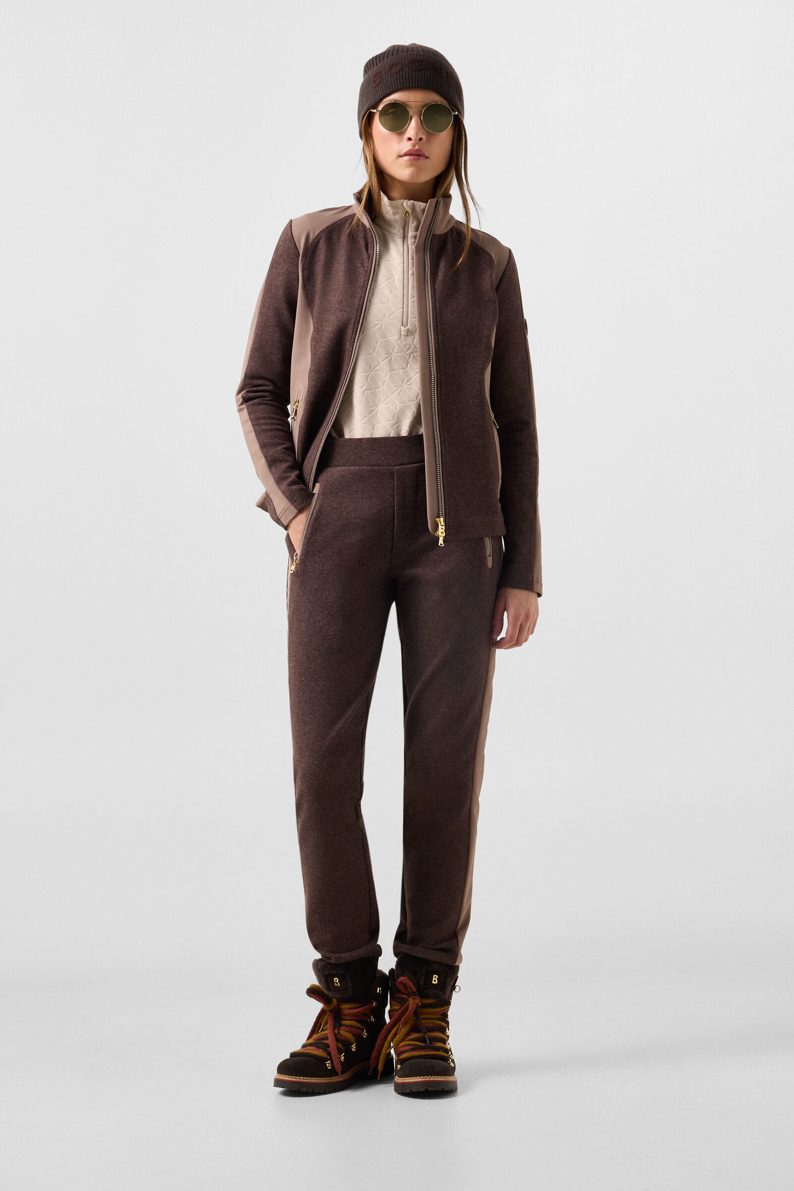 Flanellhose Katalin Dunkelbraun