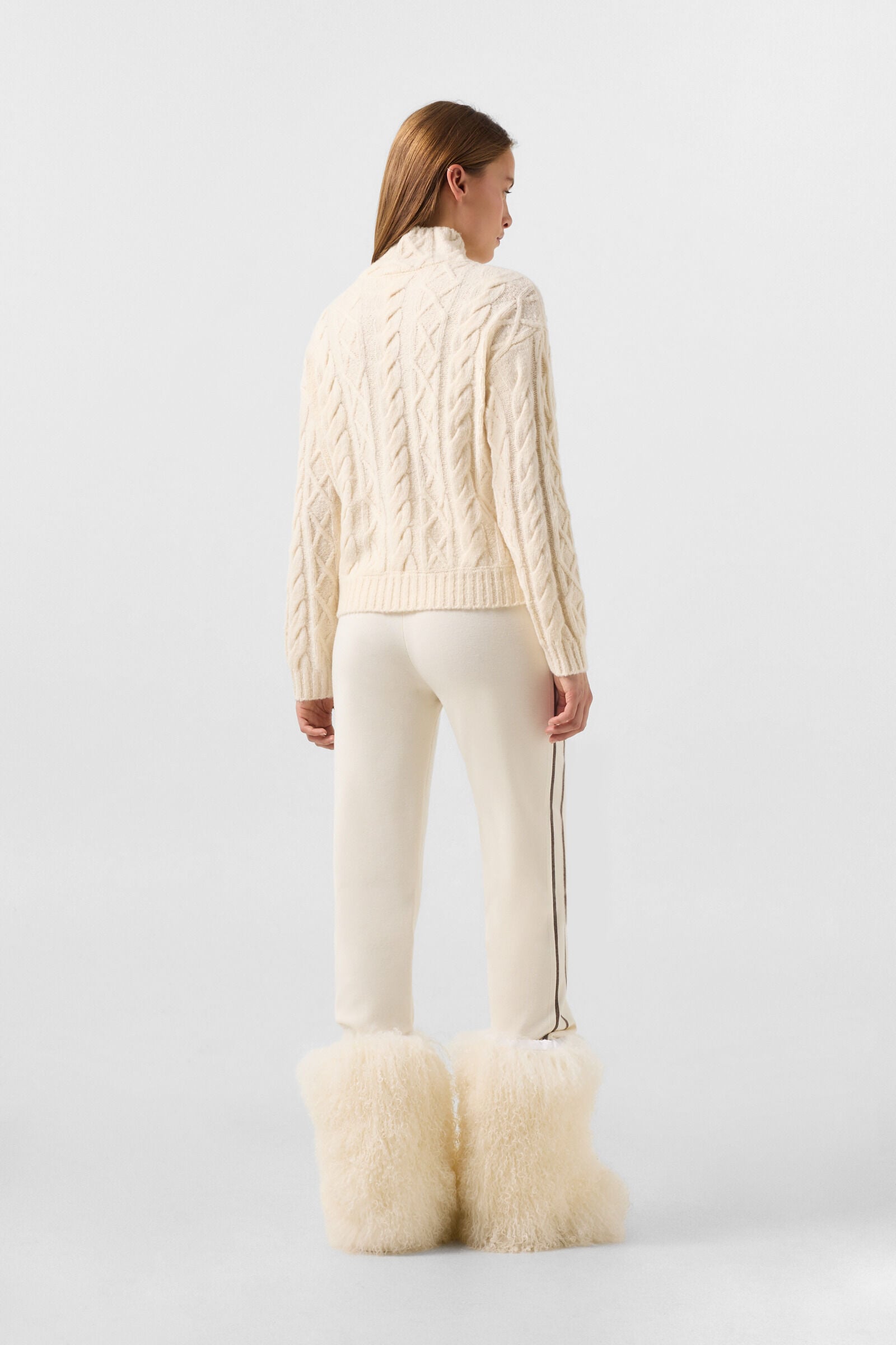Schurwoll-Pullover Malene Off-White