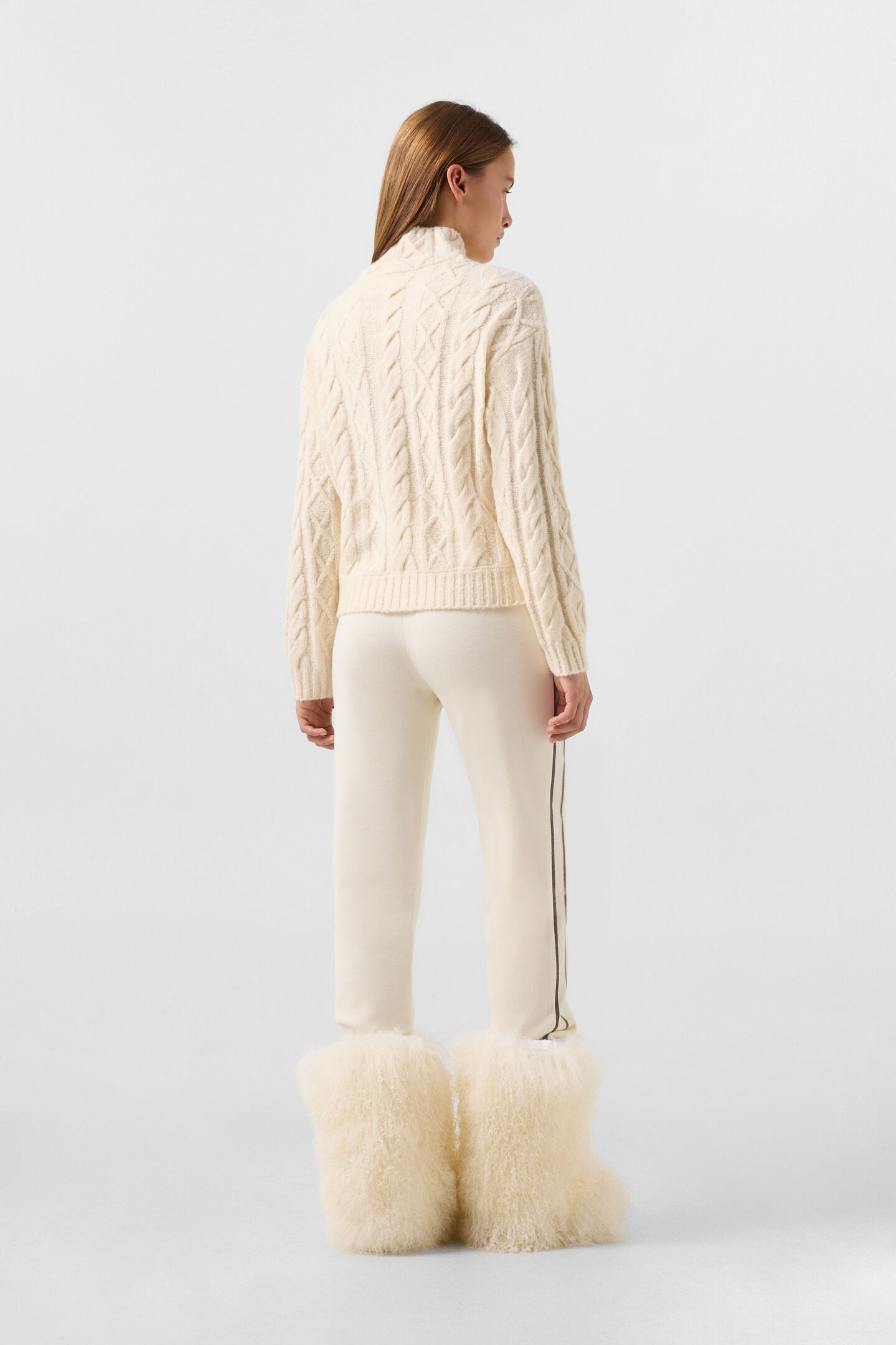 Schurwoll-Pullover Malene Off-White