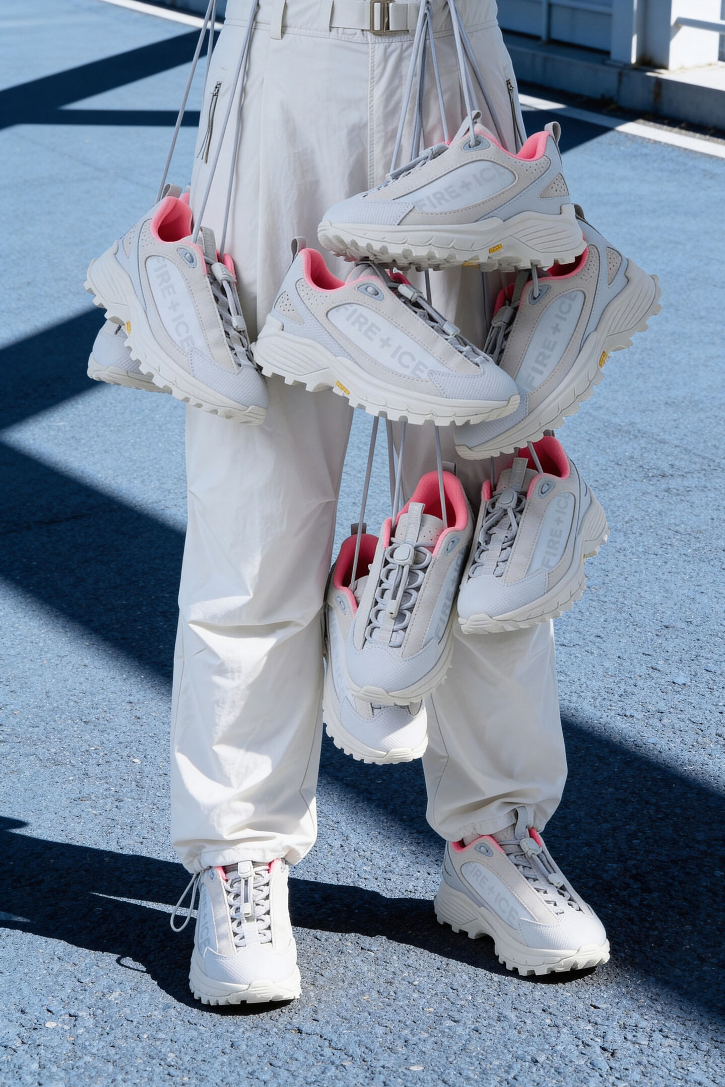 Montana trainers Light grey/pink