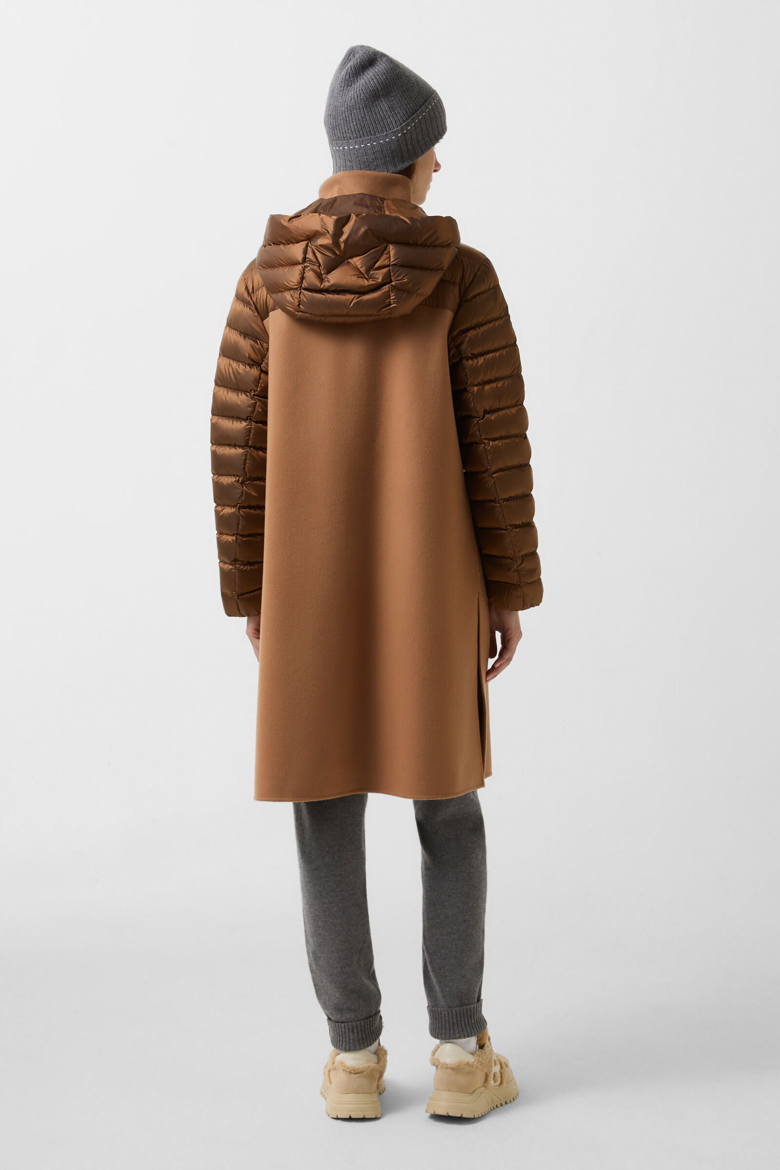 Isy woollen down coat Hazel