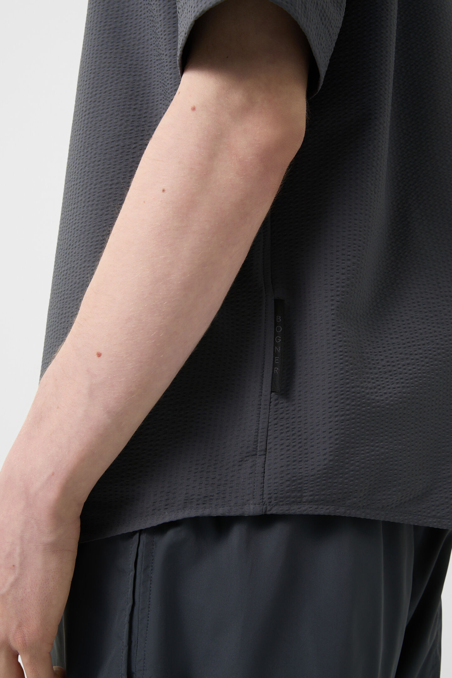 Eddy short-sleeved shirt Anthracite