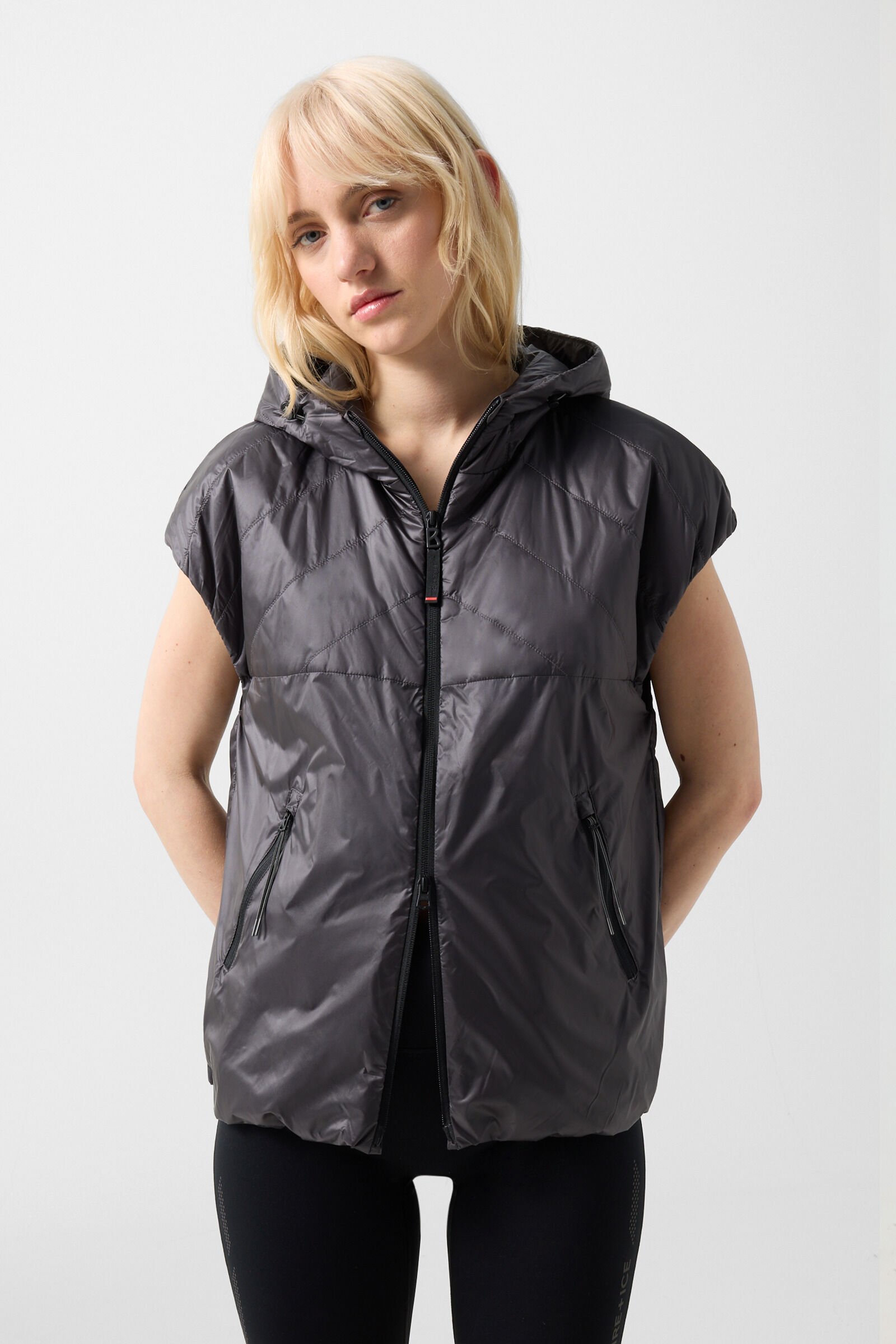 Fenny quilted waistcoat Anthracite