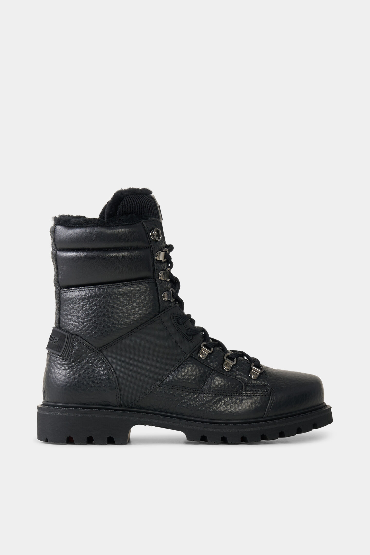 Lace-up boots Helsinki with spikes Black