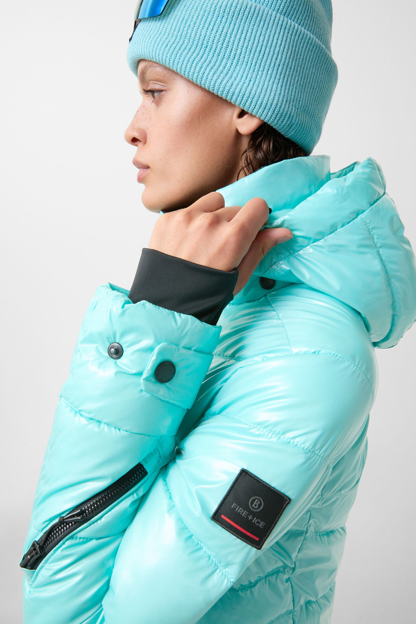 Ski-Steppjacke Saelly Eisblau