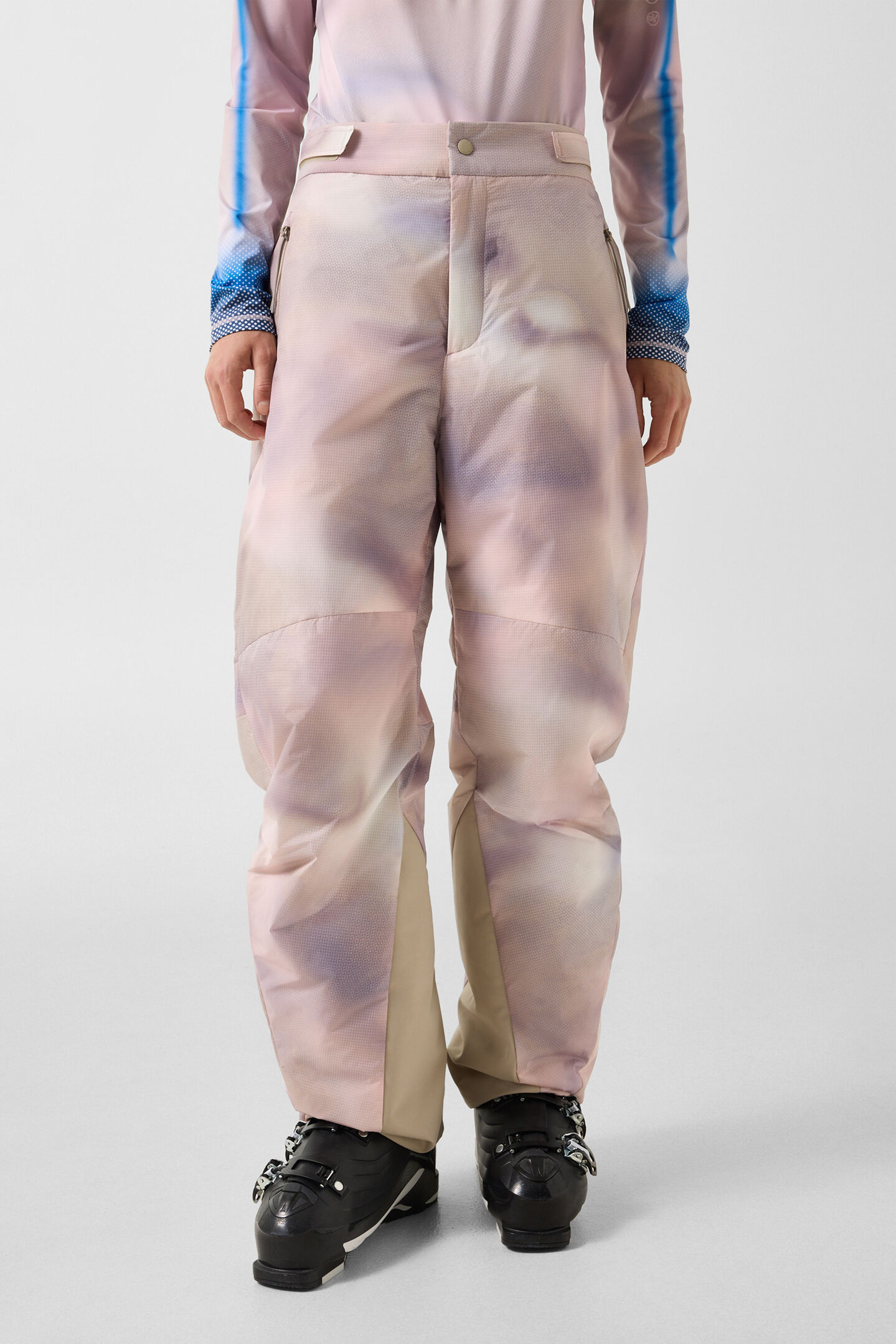 Skihose Eliani Rosa/Violett/Beige