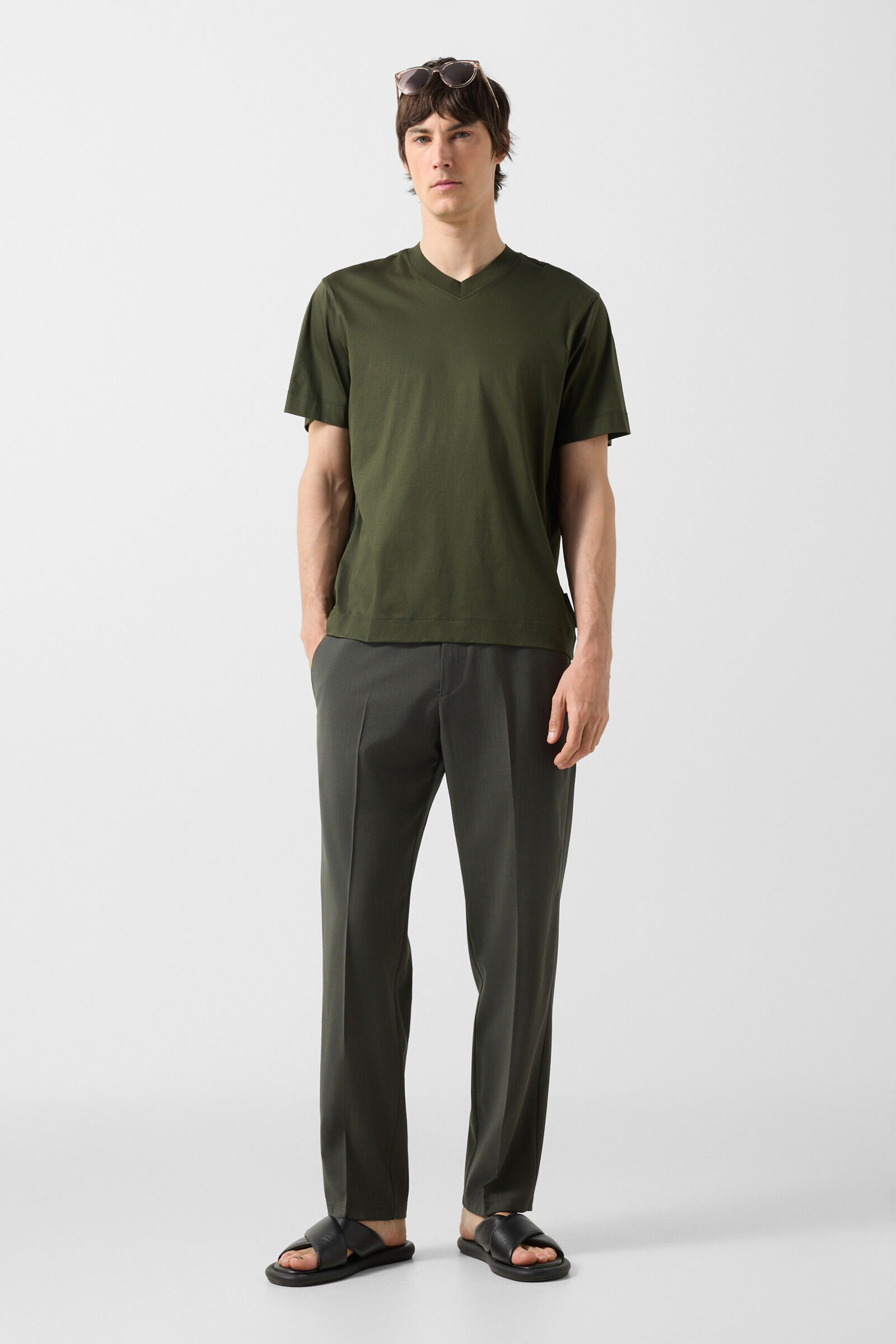 T-Shirt Tiam Oliv-Gr&uuml;n