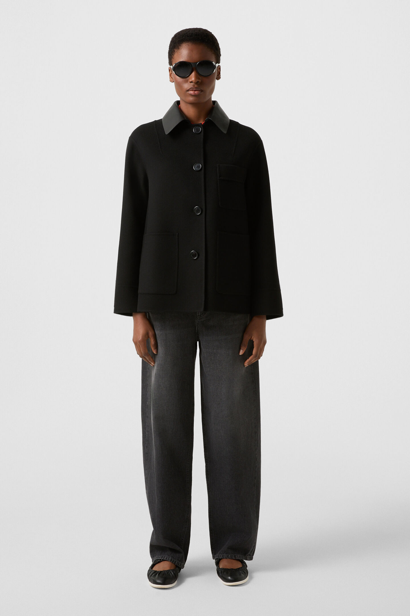 Doubleface-Jacke Cassidy Schwarz