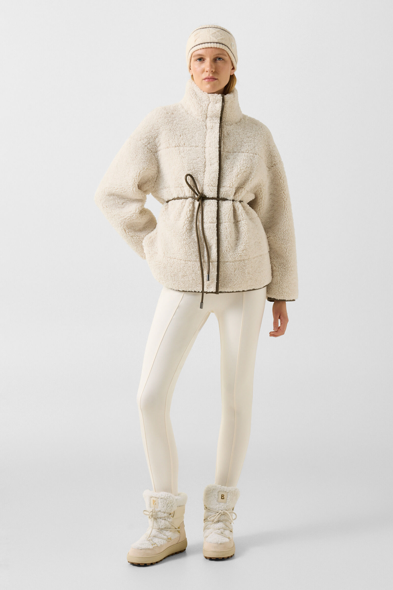 Teddy-Jacke Kimberly Creme