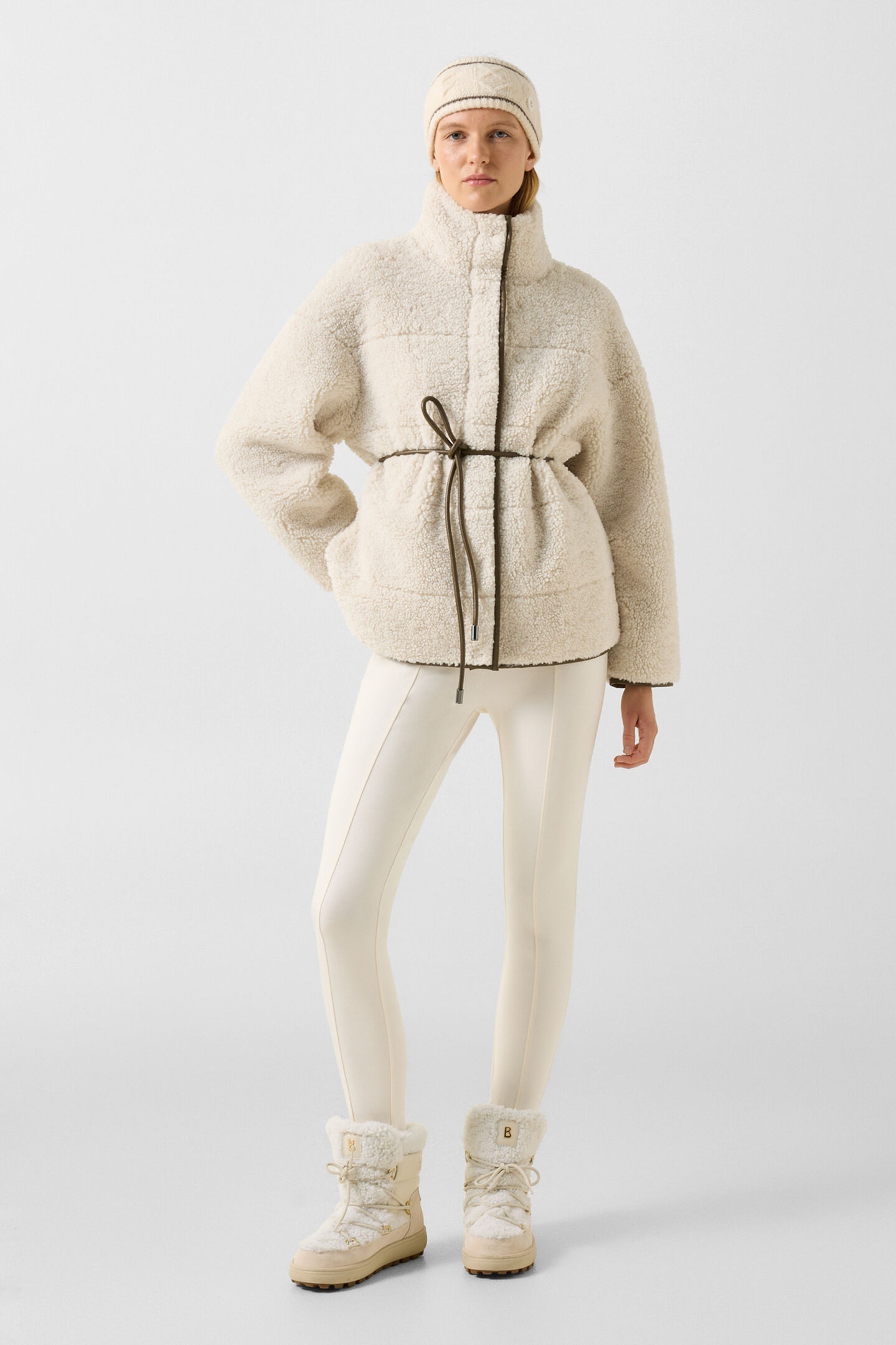 Teddy-Jacke Kimberly Creme