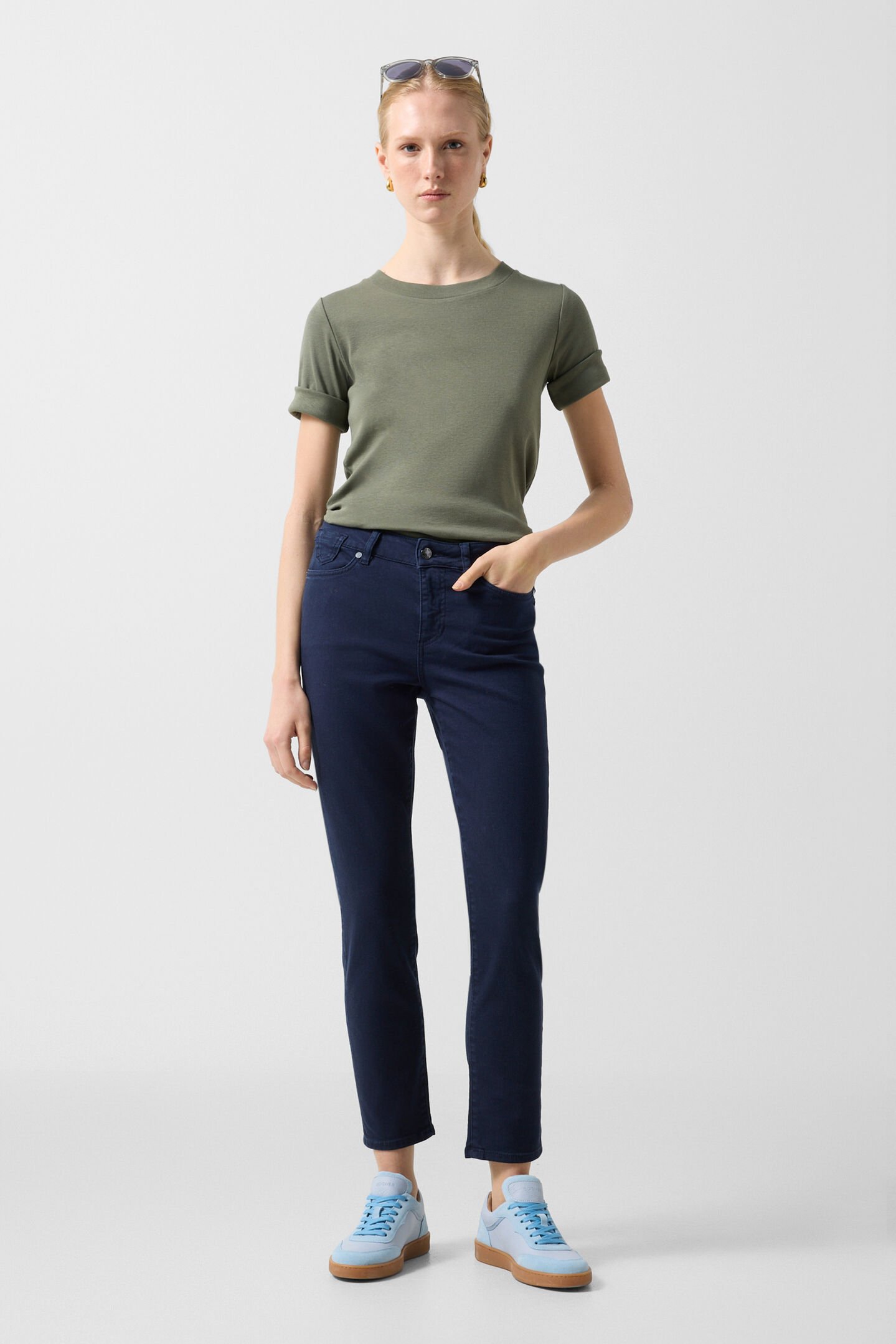 7/8 slim fit jeans Julie Navy blue