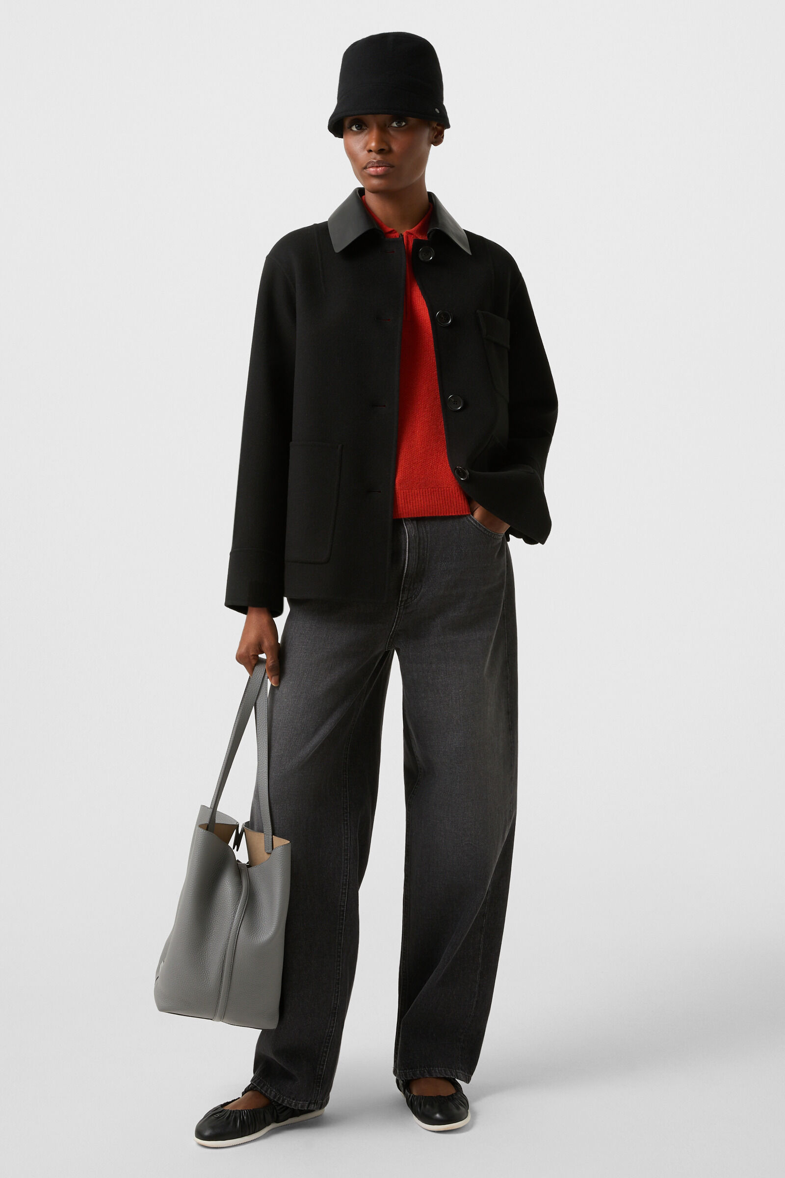 Polo en tricot Shari Rouge