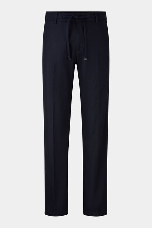 Flanell-Hose Riley Business Navy-Blau