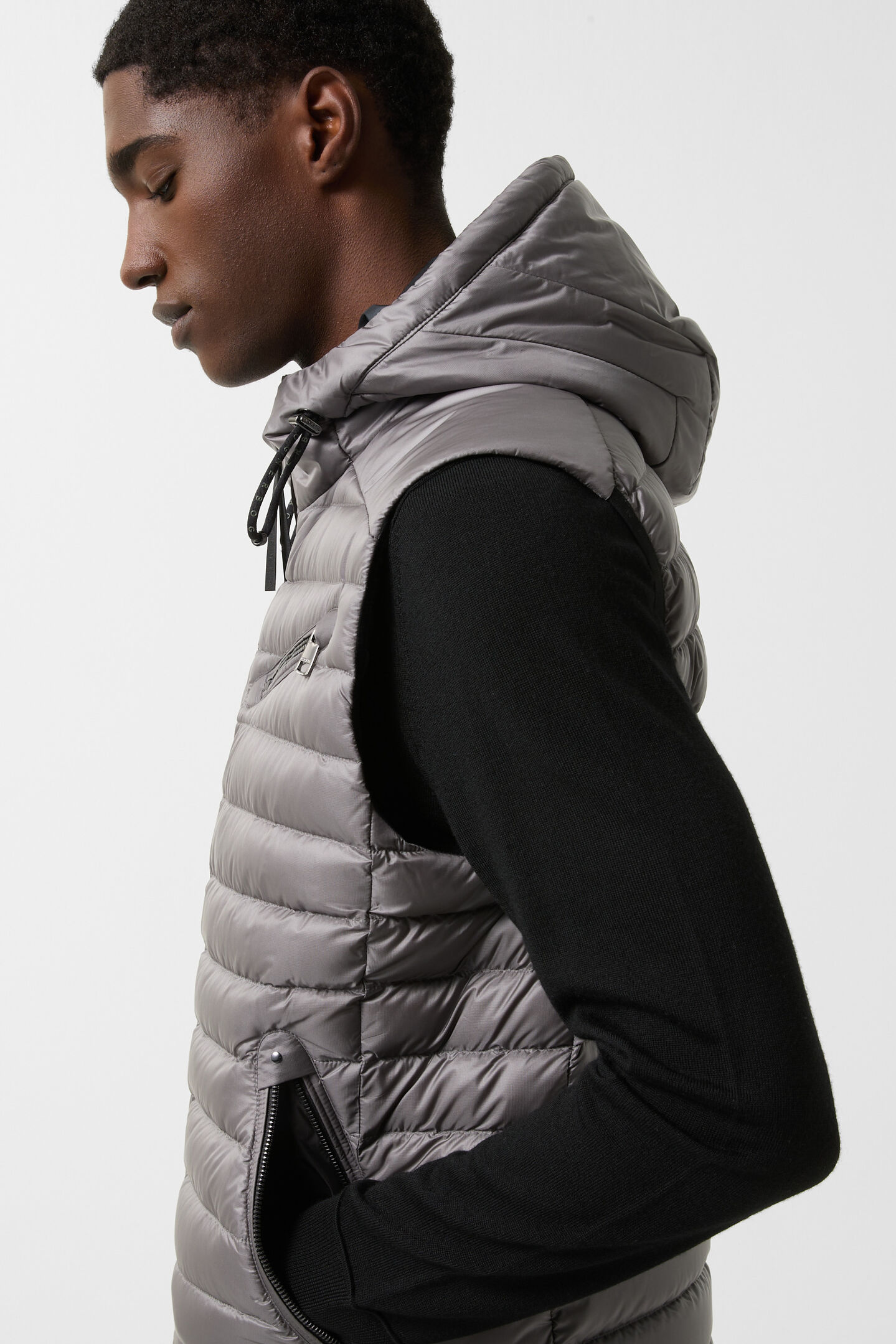 Lonne lightweight down vest Gray