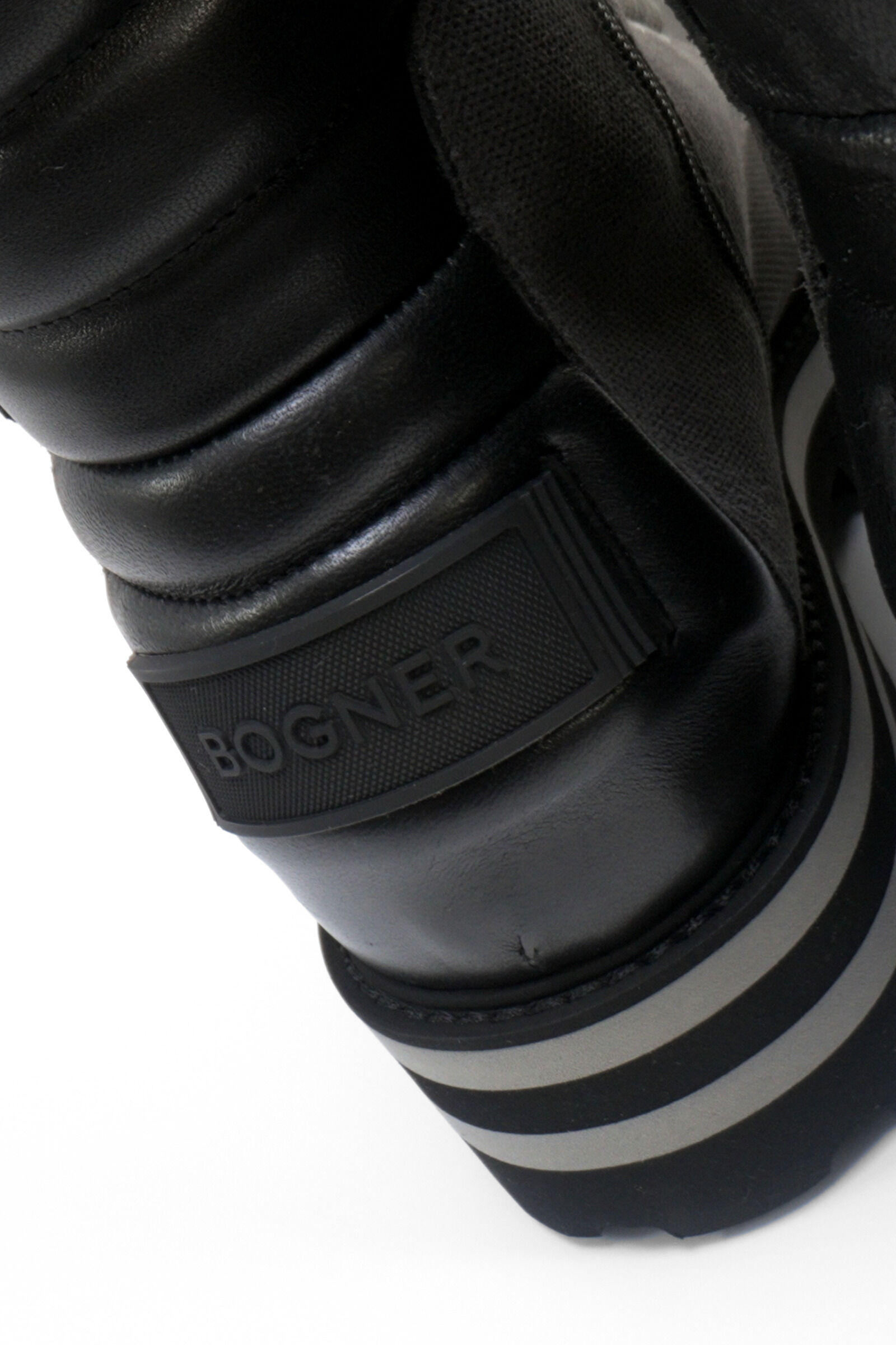 Lace-up boots Courchevel Grey/black