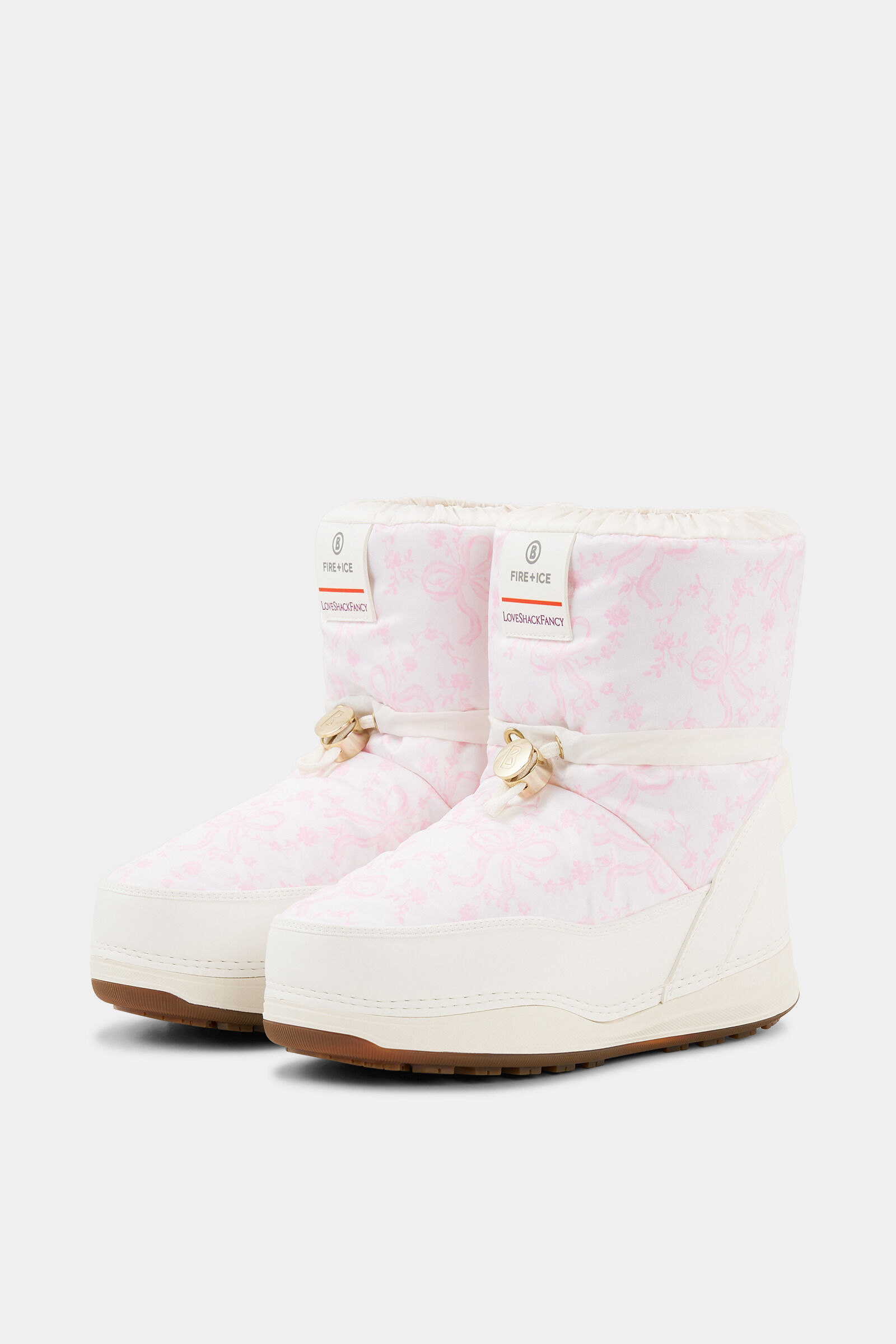 Kids snow boots La Plagne Pink/Off-White