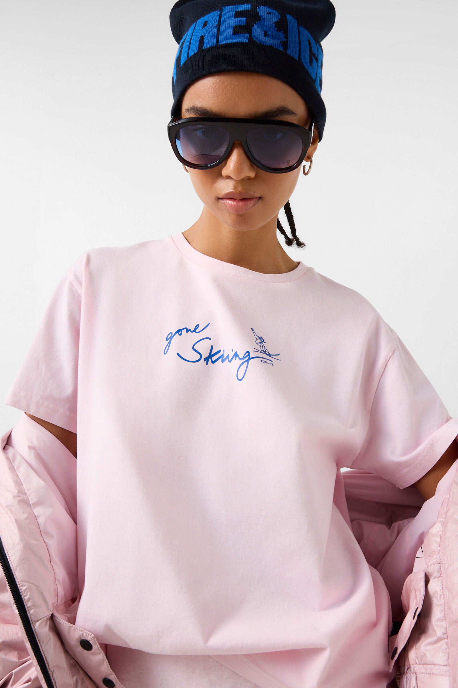 Cara cotton T-shirt Pink