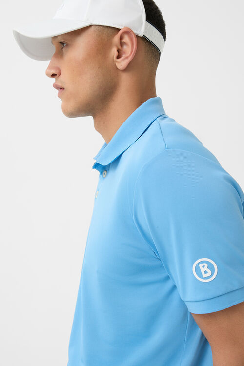 Funktions-Polo-Shirt Daniel Hellblau
