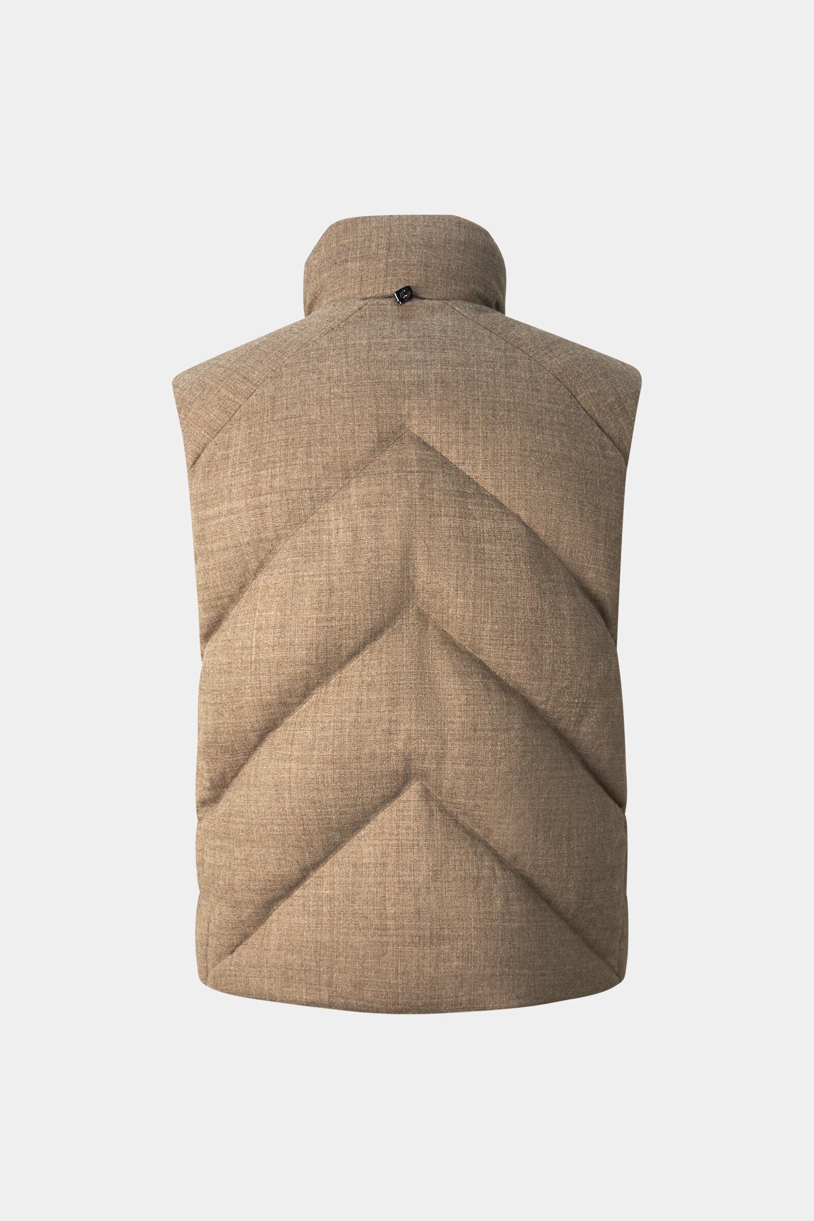 Kendo Virgin Wool and Down Vest Brown