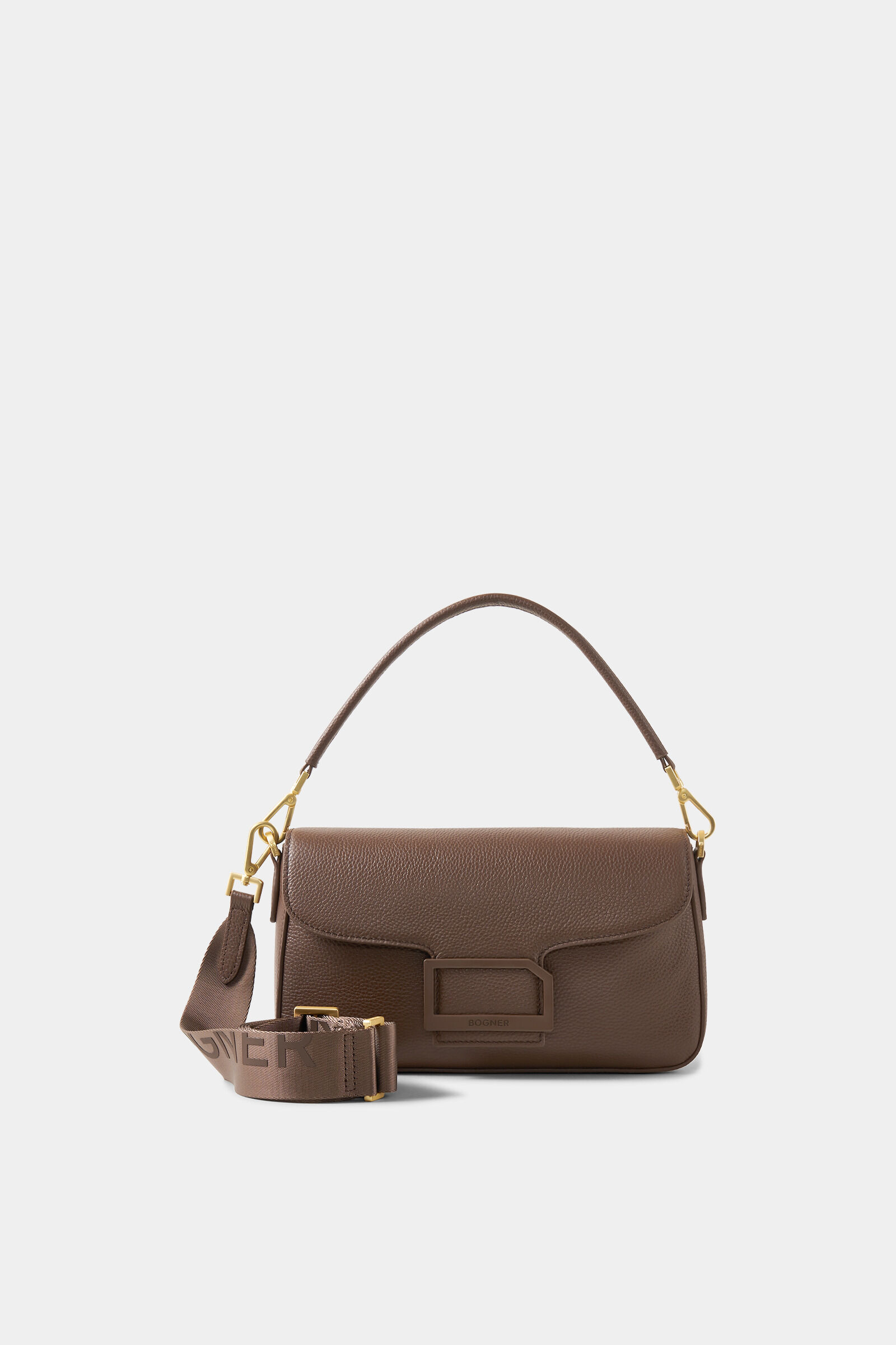 Pontresina Neve Nera shoulder bag Chocolate