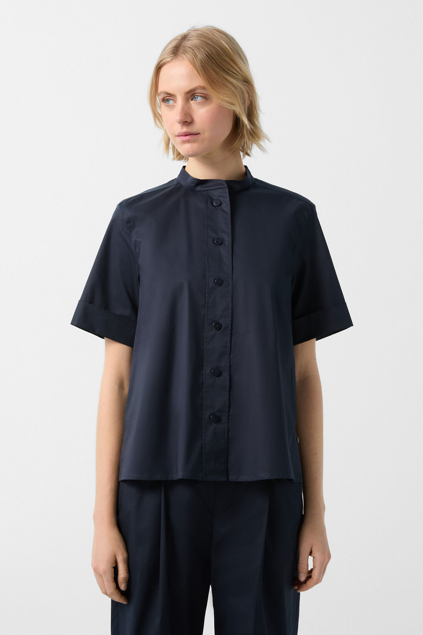 Avril Short-sleeve blouse Navy blue