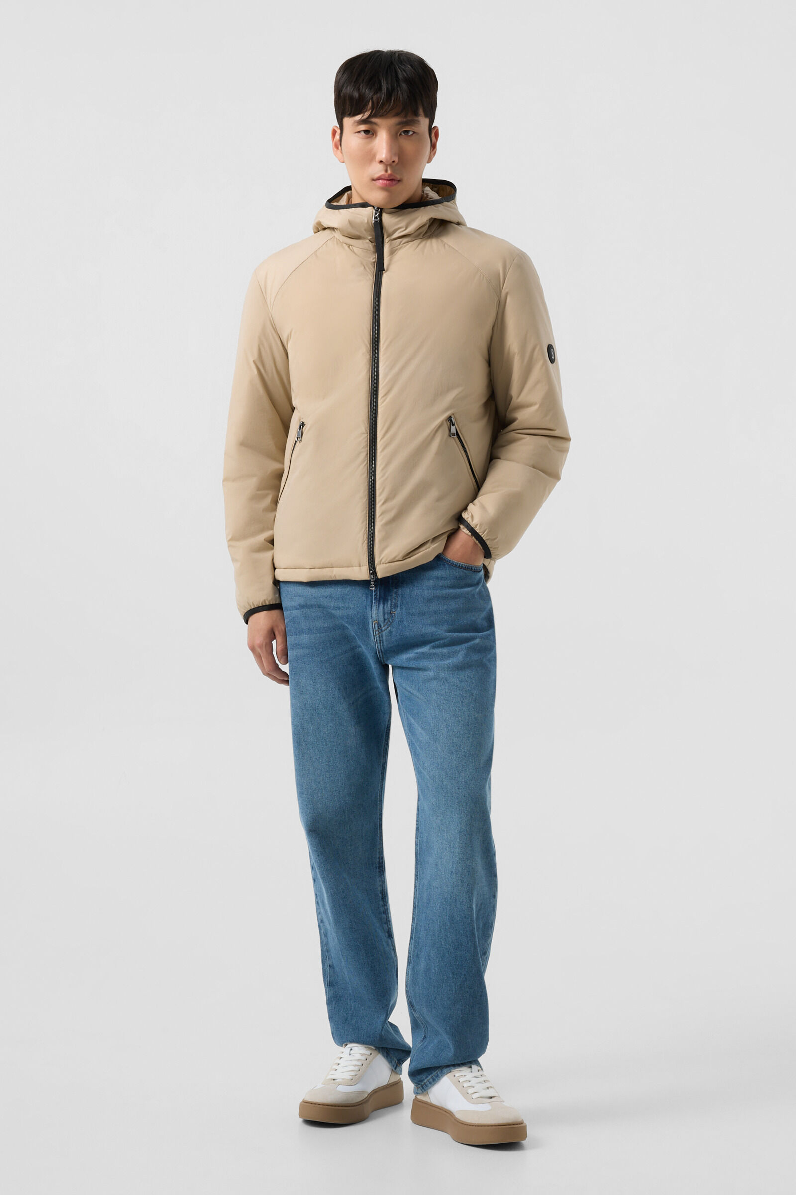 Clio lightweight down jacket Beige