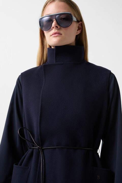 Double-face wool waistcoat Megan Navy blue Double-face wool waistcoat Megan Navy blue