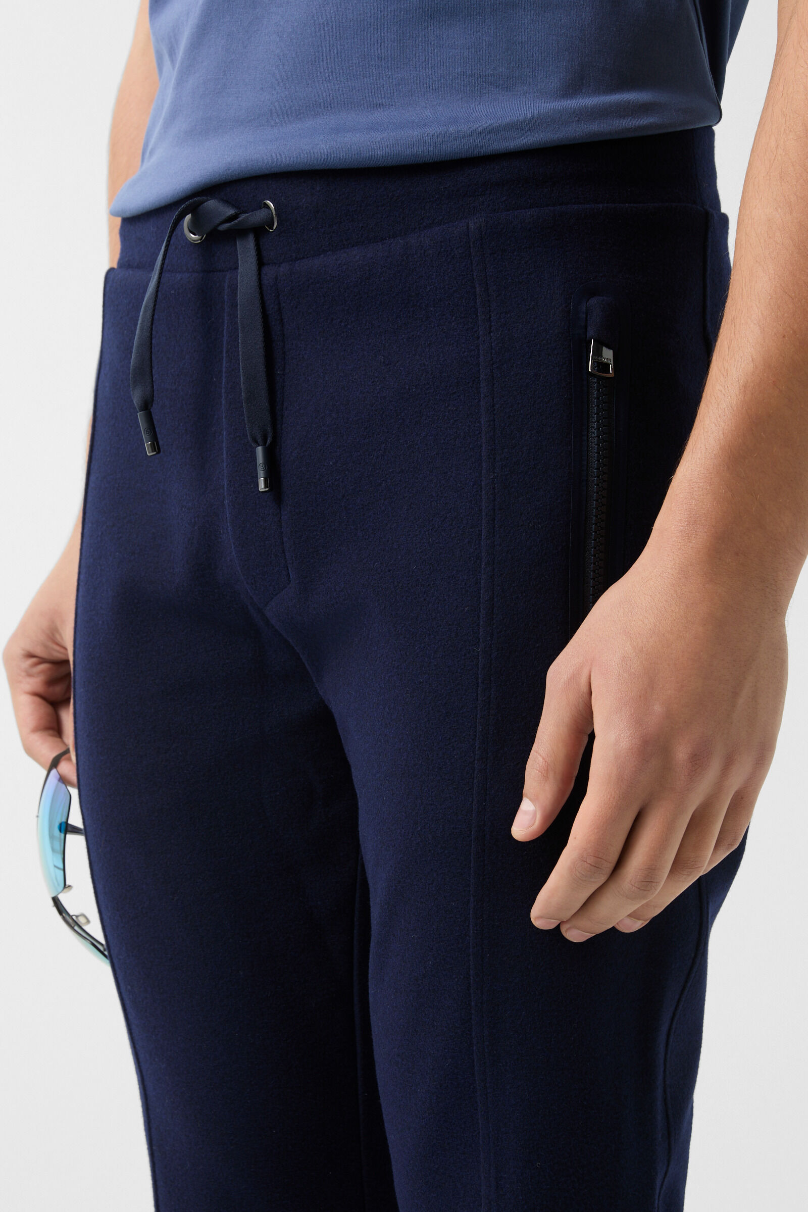 Bono flannel jogging trousers Navy blue