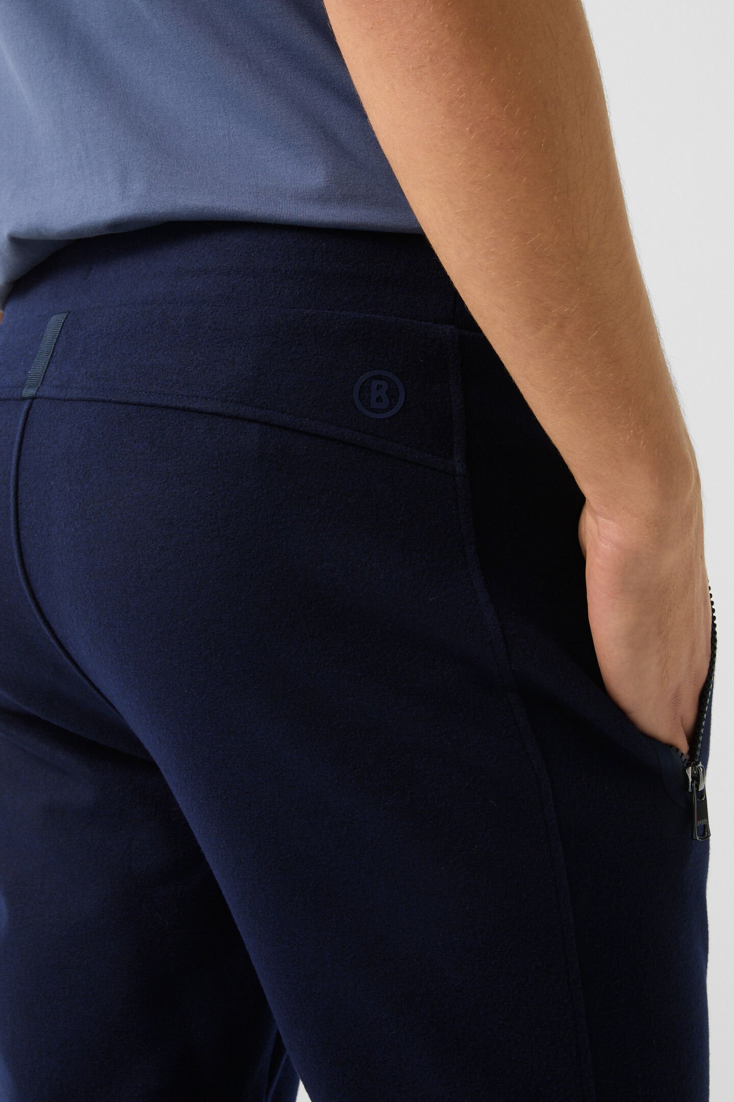 Bono flannel jogging trousers Navy blue