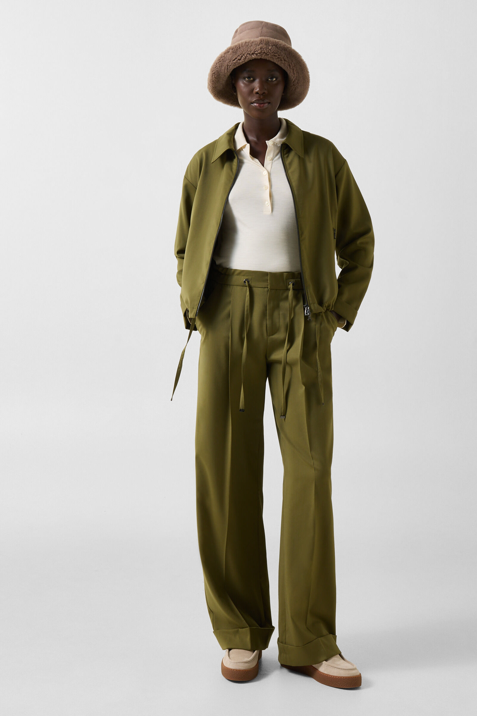 Whoopy Polo Long-Sleeved Top Off-White