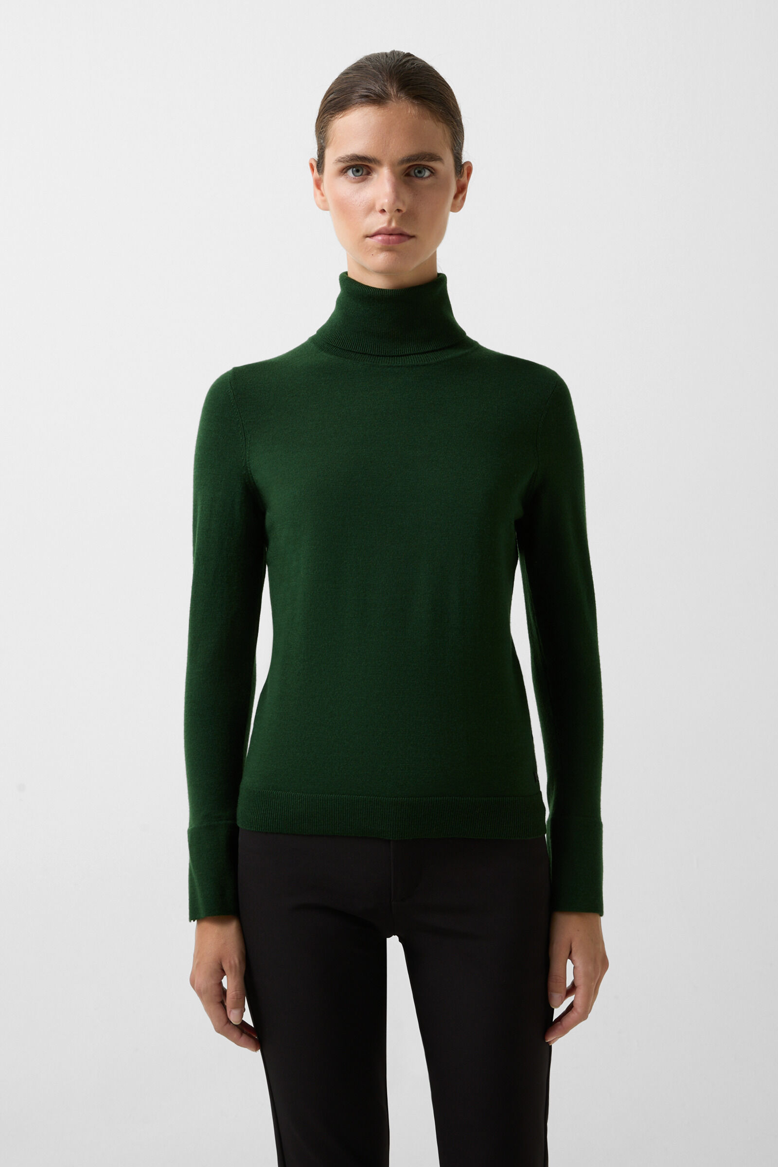Vinny turtleneck jumper Dark green