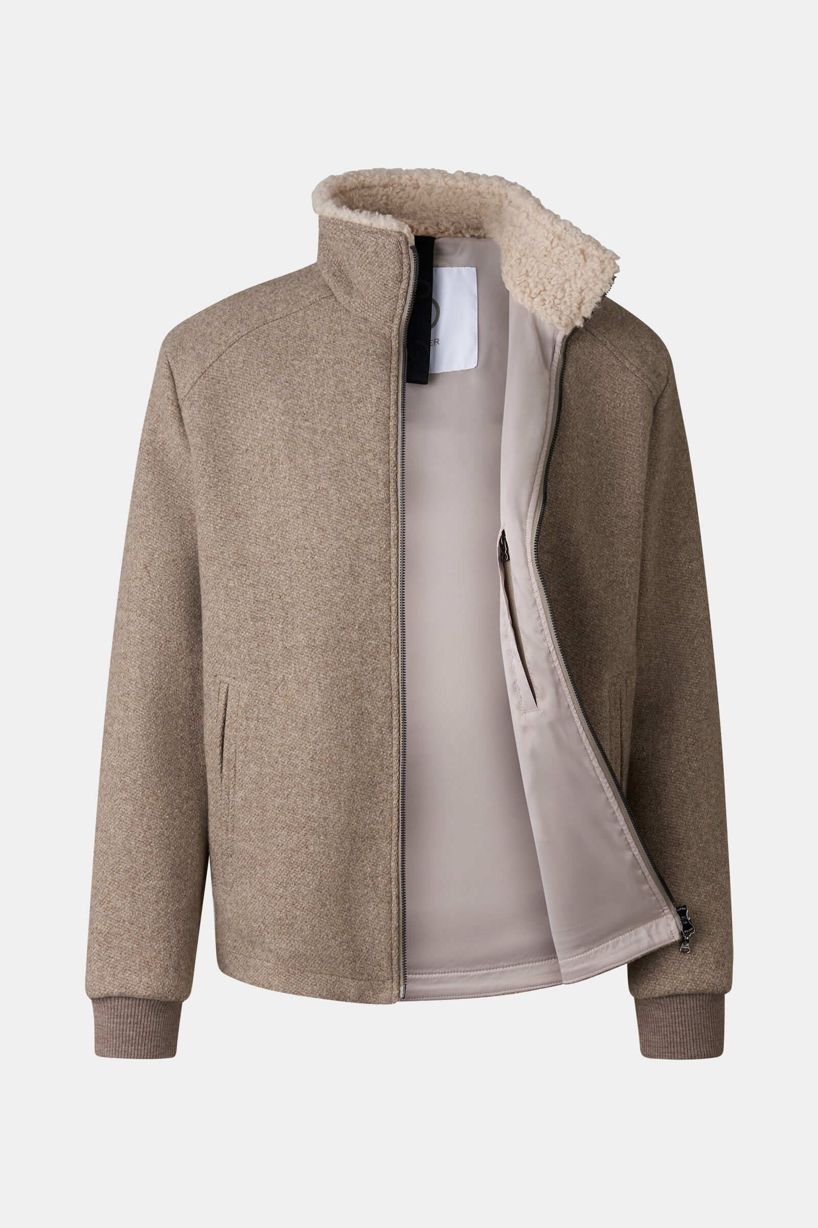 Yoshi woollen blouson Light brown