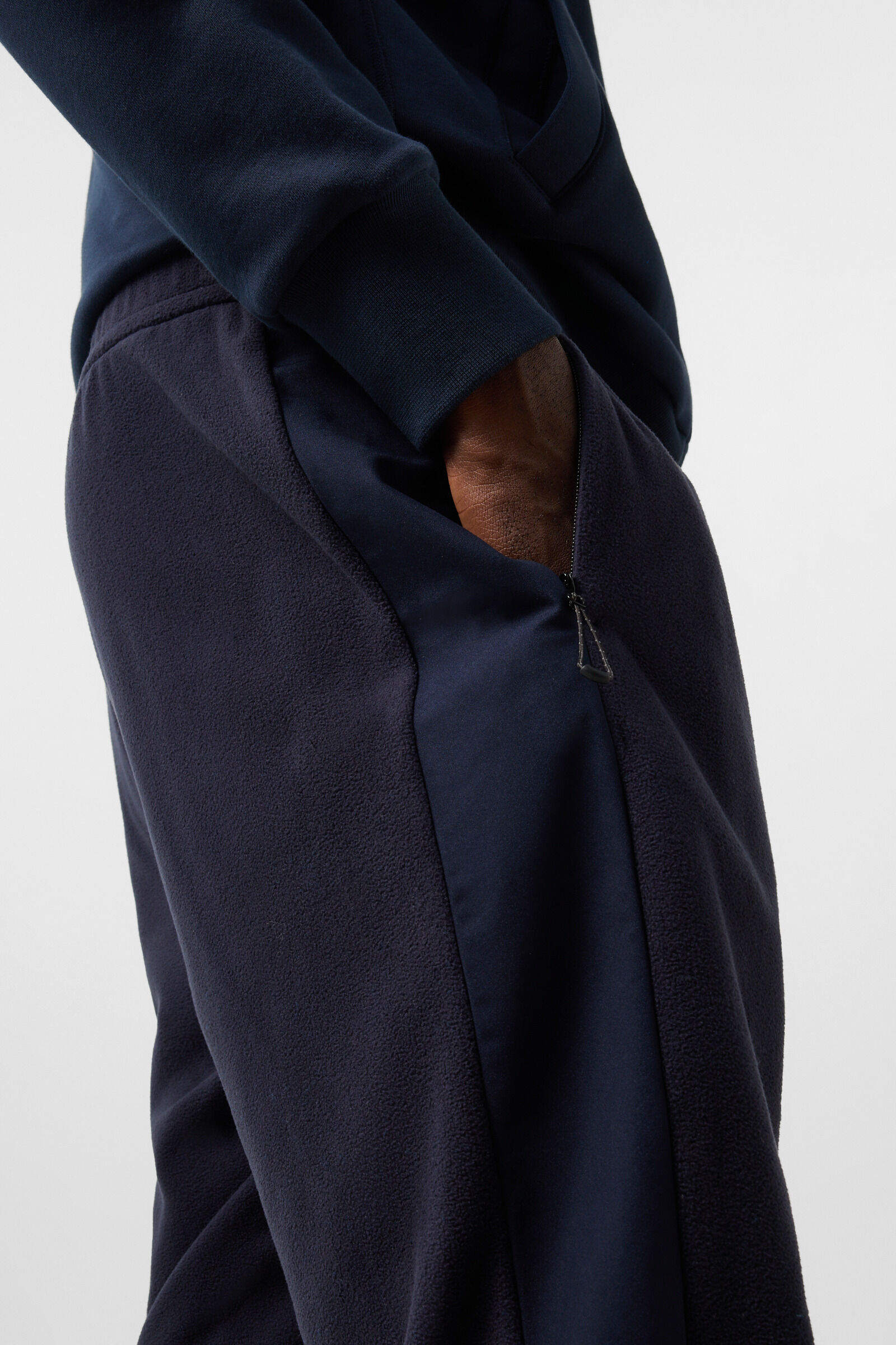 Broder fleece trousers Navy