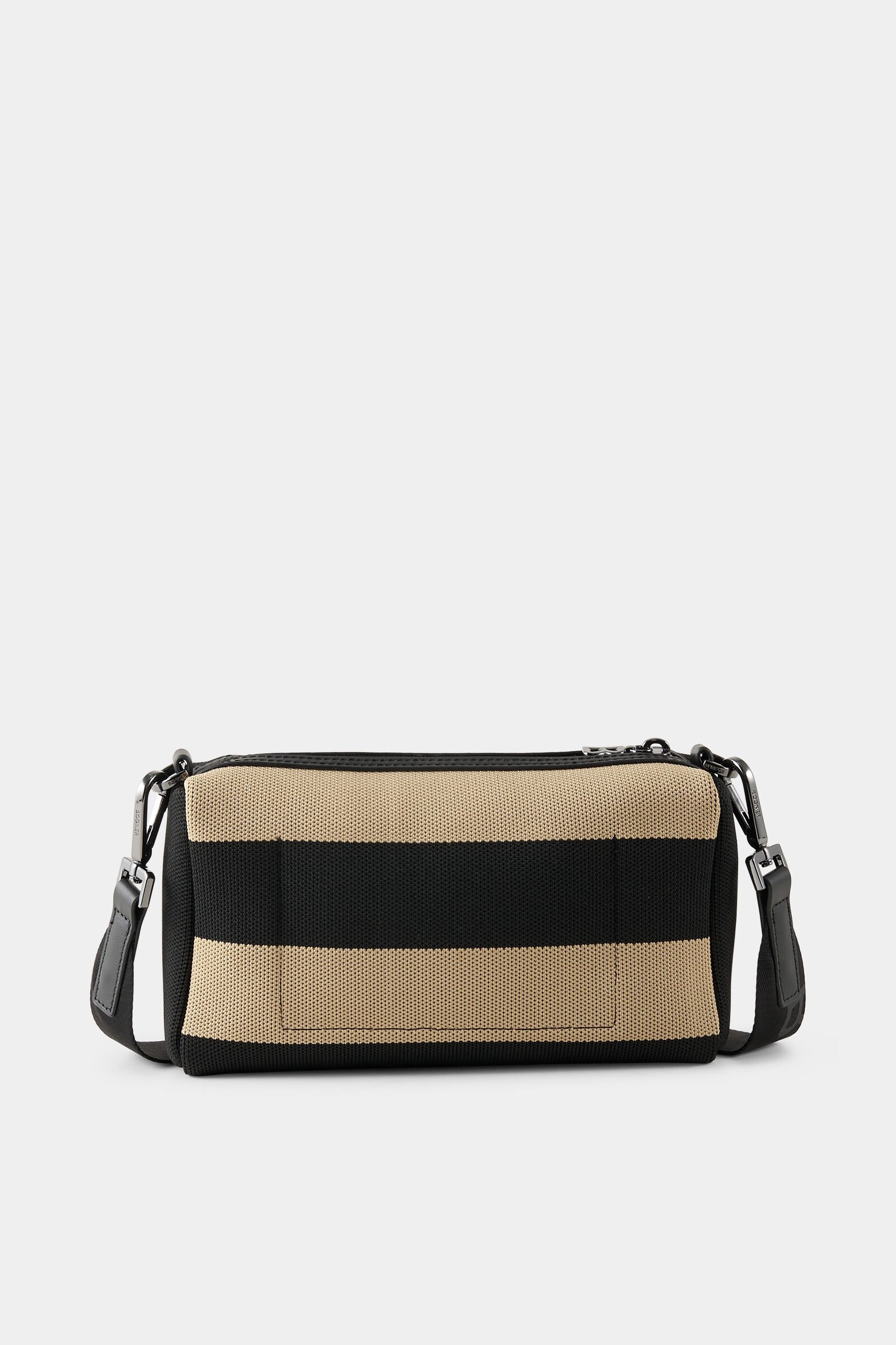 Schultertasche Vaduz Mala Schwarz/Beige