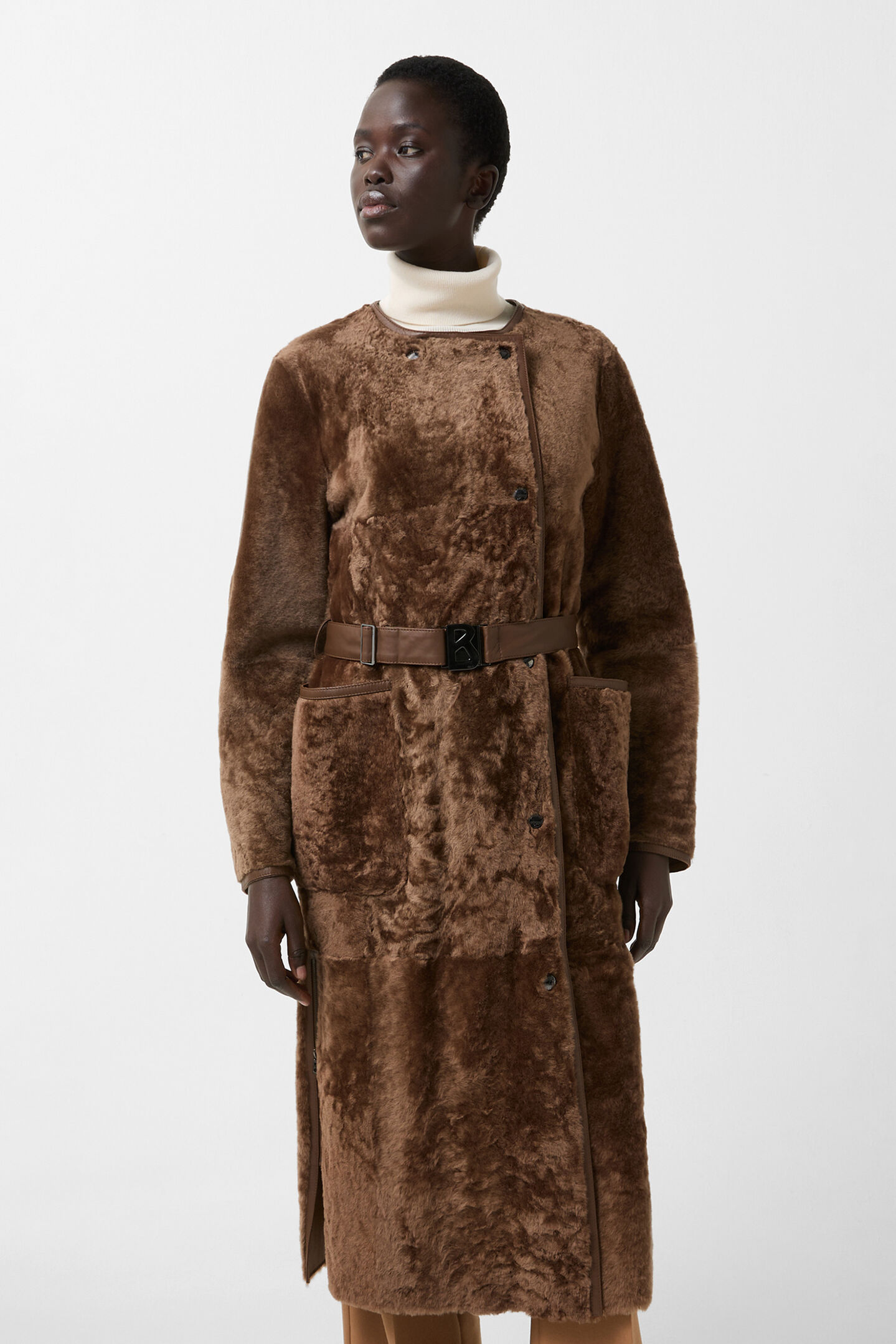 Peyton lambskin coat Hazel