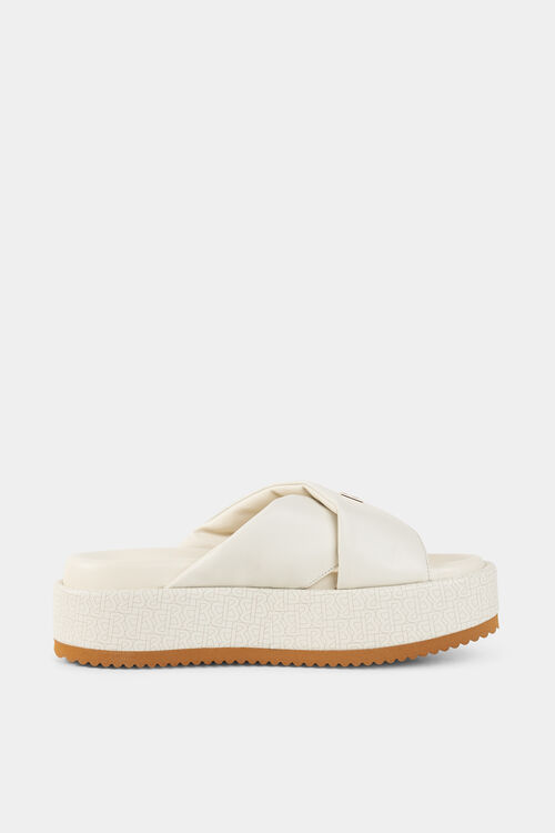 Plateau-Sandalen Sorrento Creme