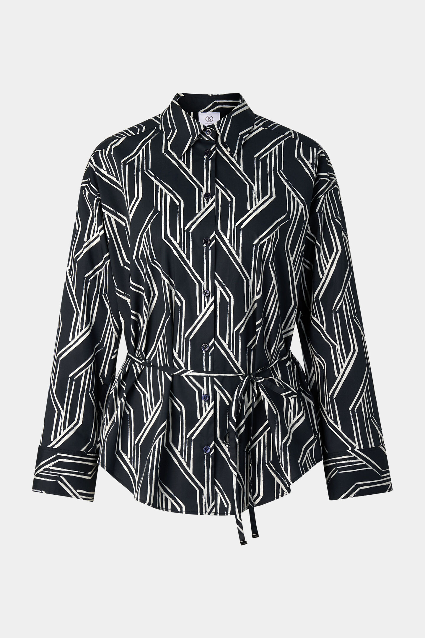 Shirt blouse Ruth Navy blue/off-white