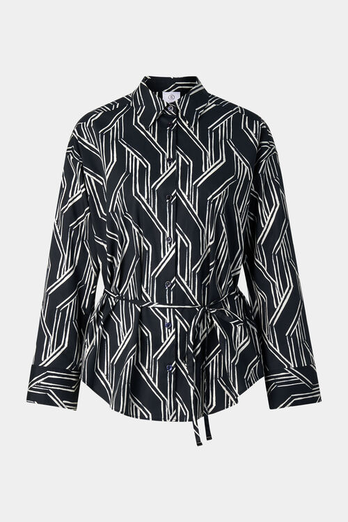 Shirt blouse Ruth Navy blue/off-white