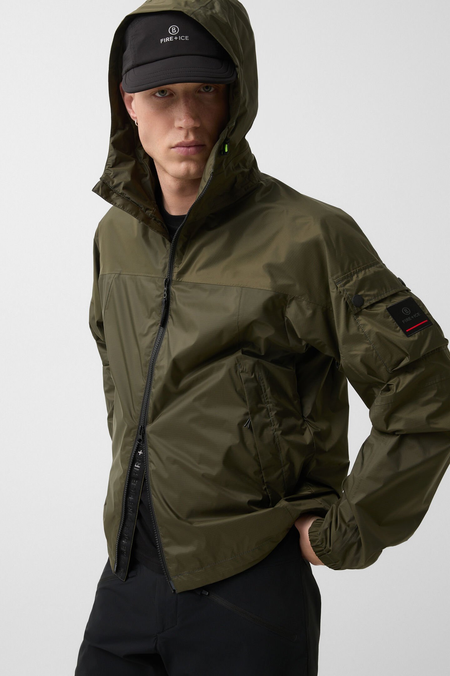 Veste technique Justin Vert olive