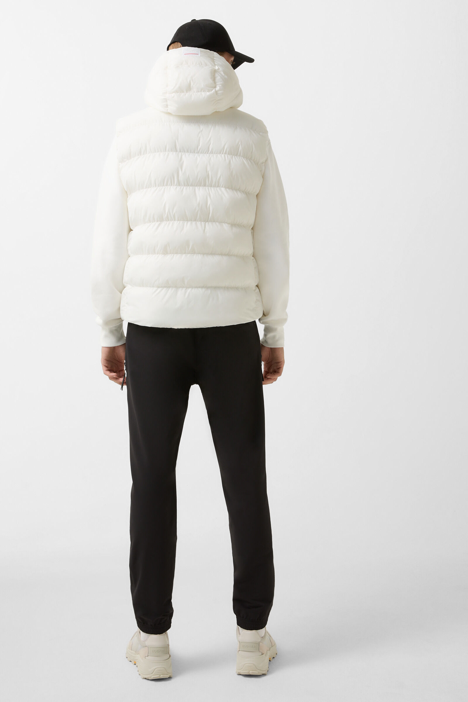 Howard gewatteerd vest Wit