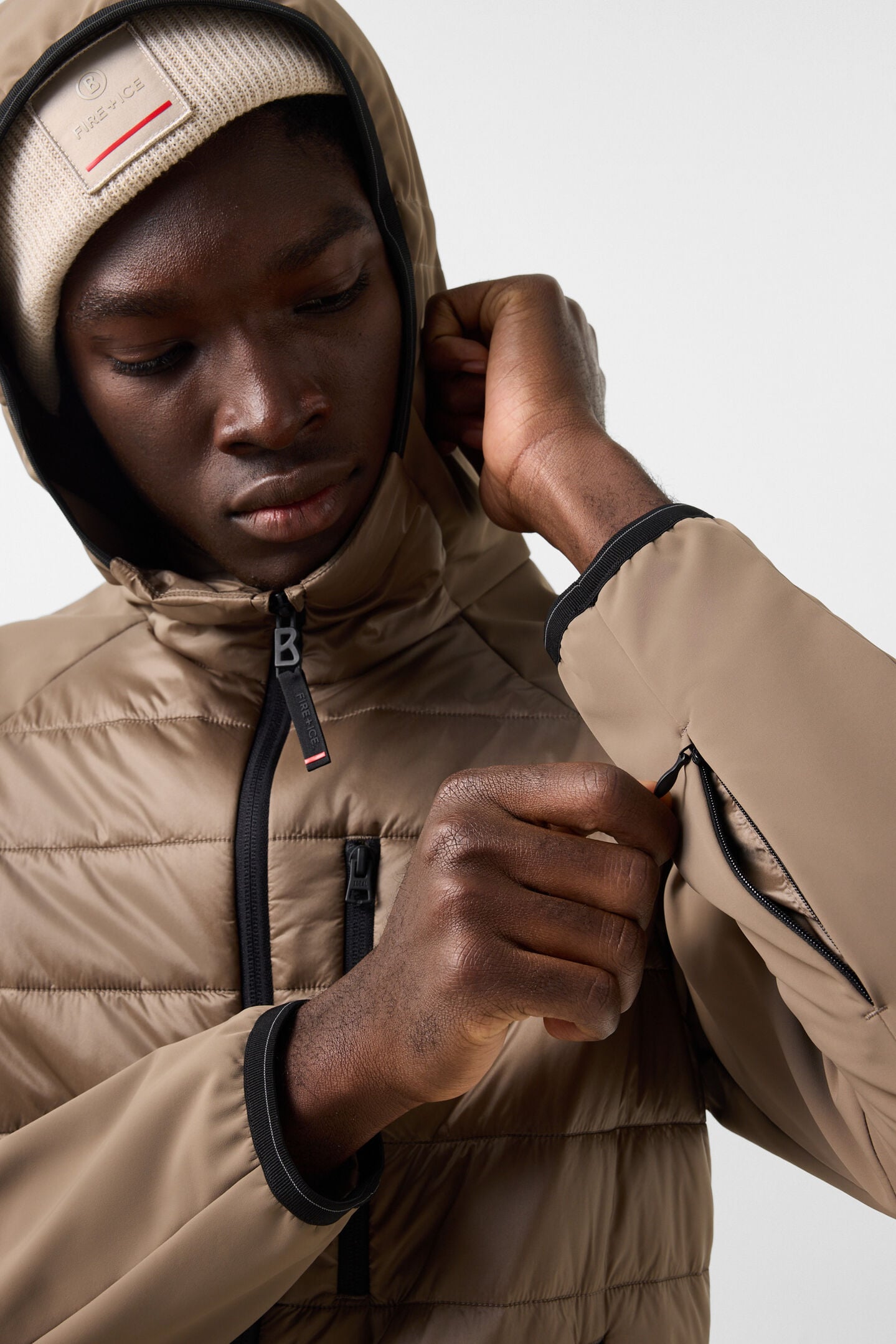 Softshell-Steppjacke Anian Taupe