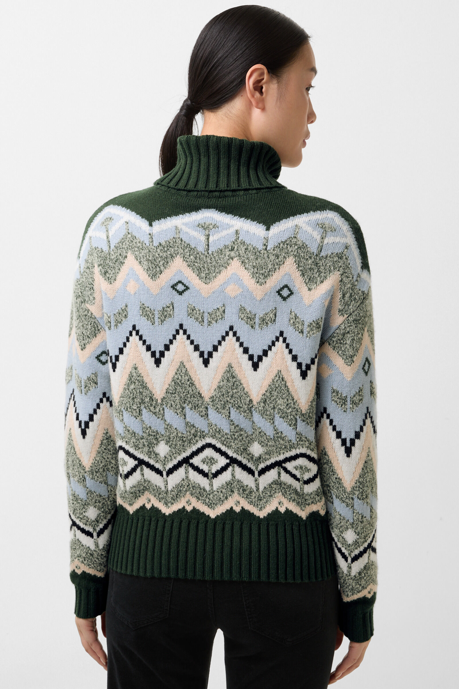 Norwegian jumper Raegan Green/beige/light blue