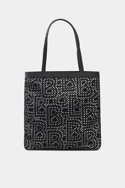 Tote bag Walensee Caja Black/Off-White