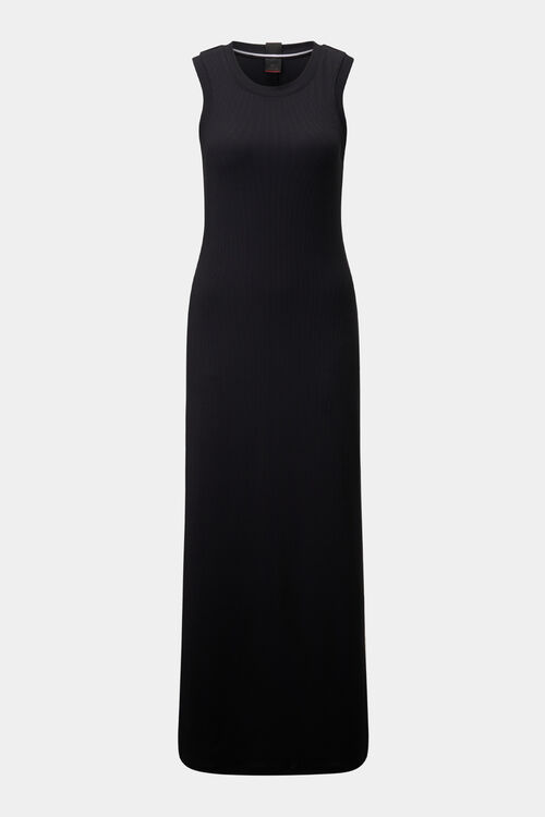 Rippstrick-Kleid Eleen Schwarz