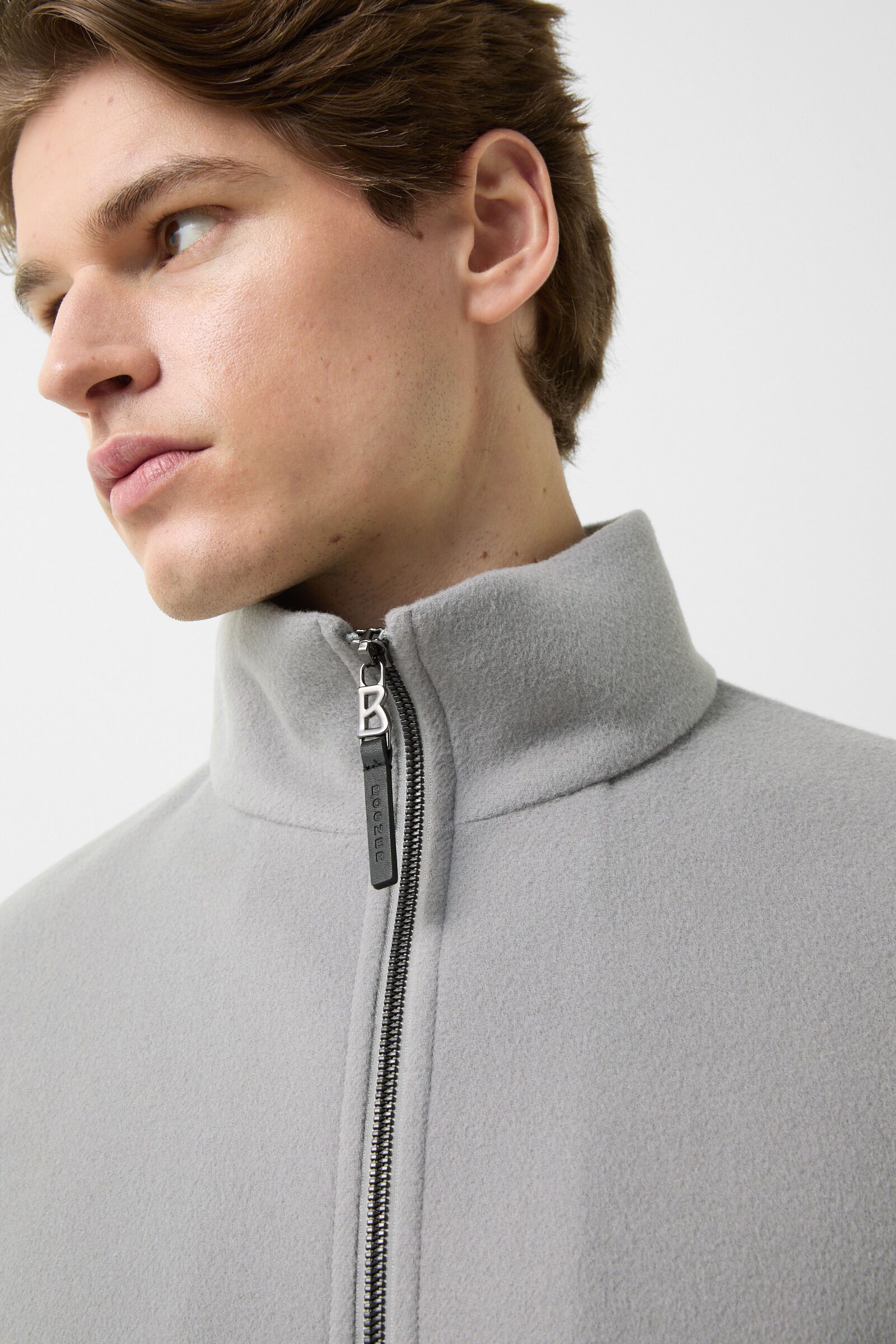 Blouson double face Brice Gris clair